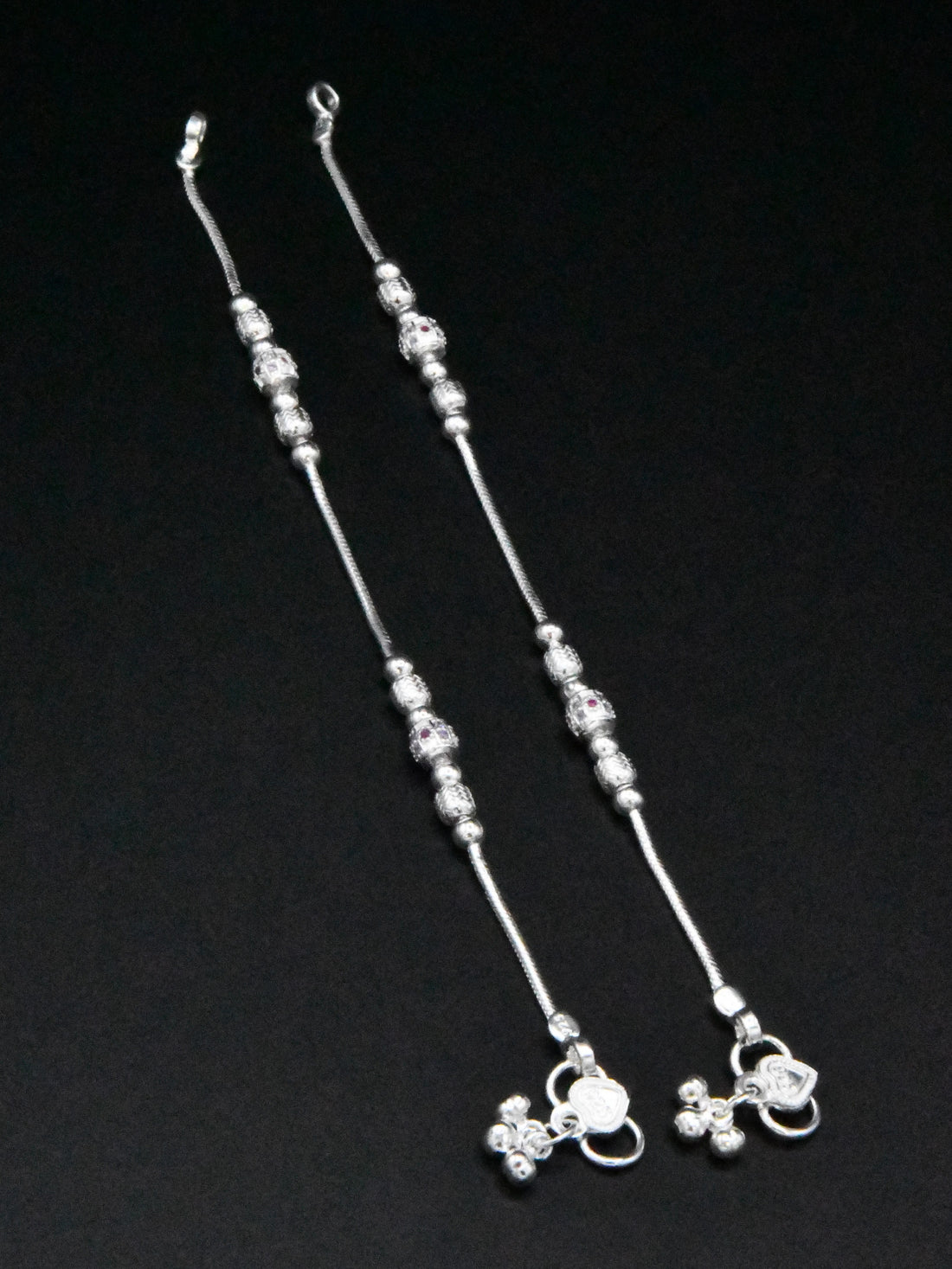 Girls Silver Anklets