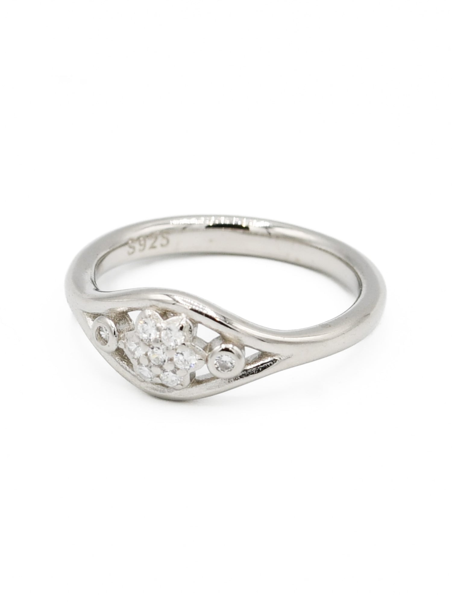 Silver CZ Baby Ring