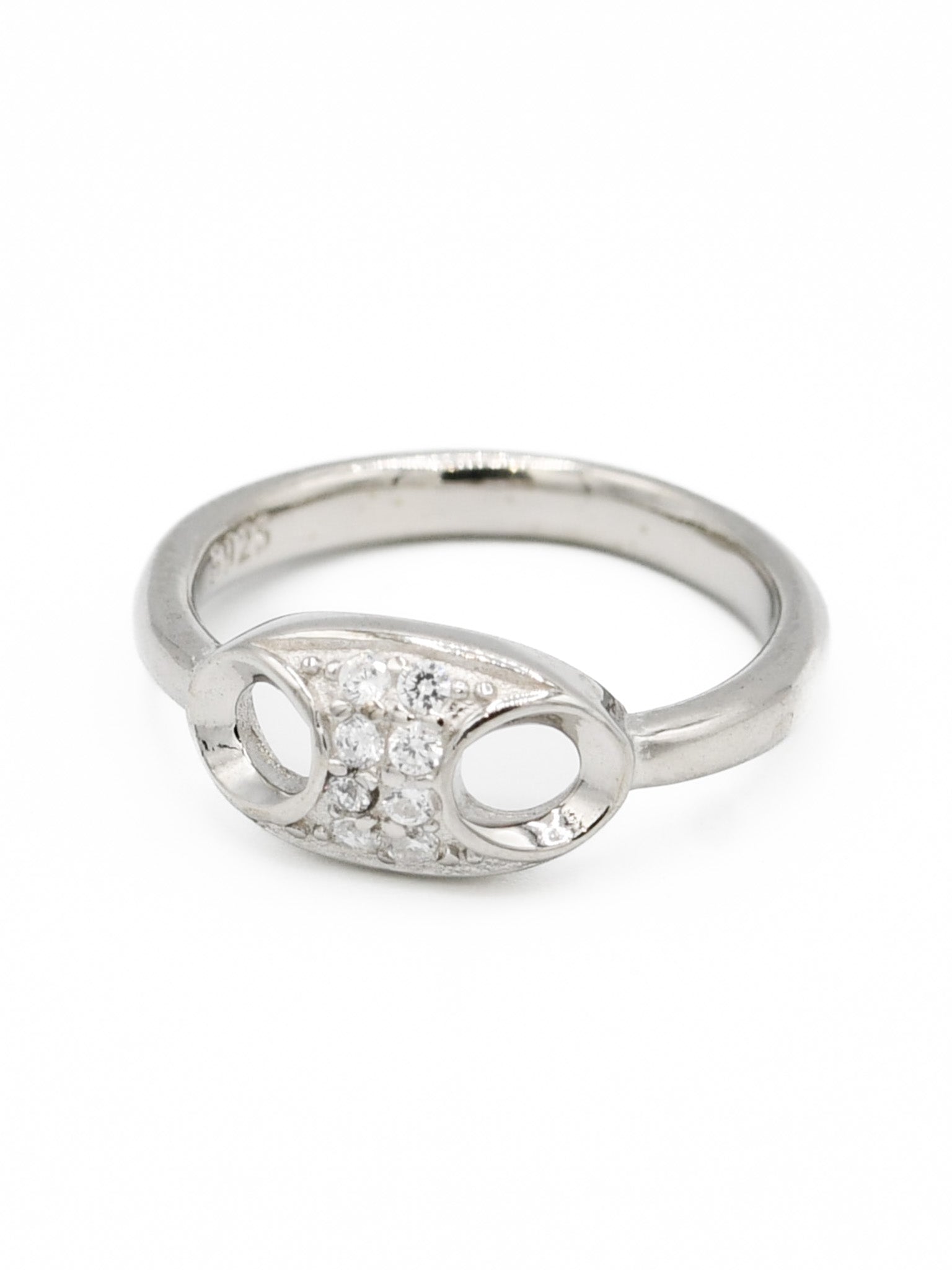 Silver CZ Baby Ring