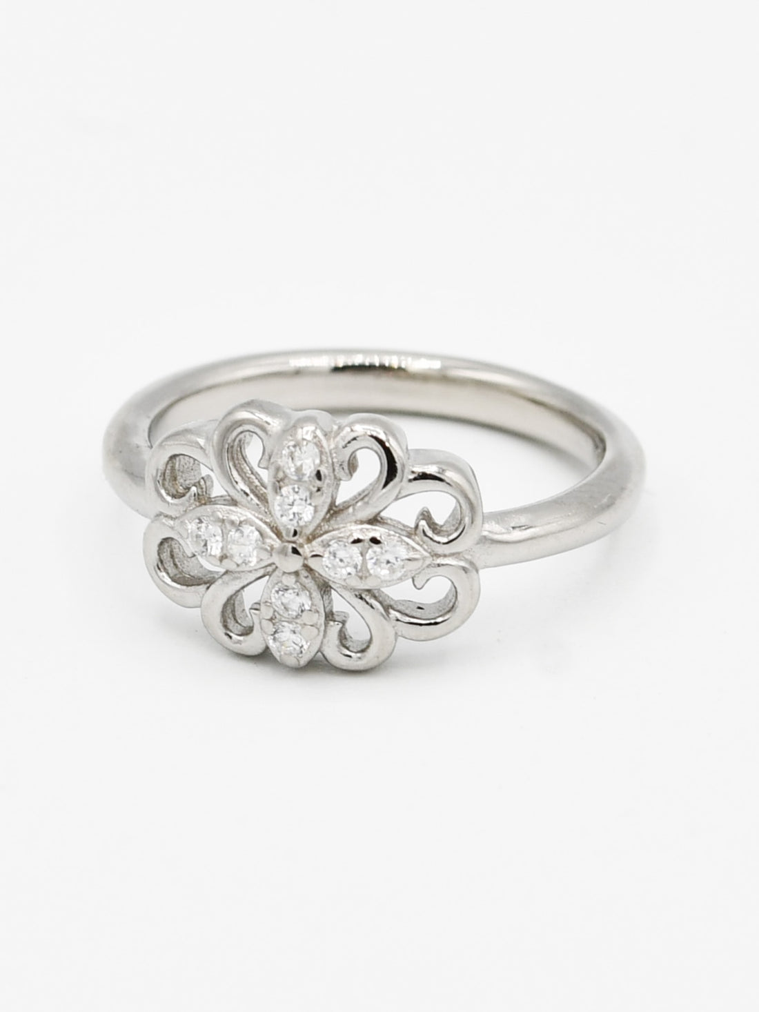 Silver CZ Baby Ring