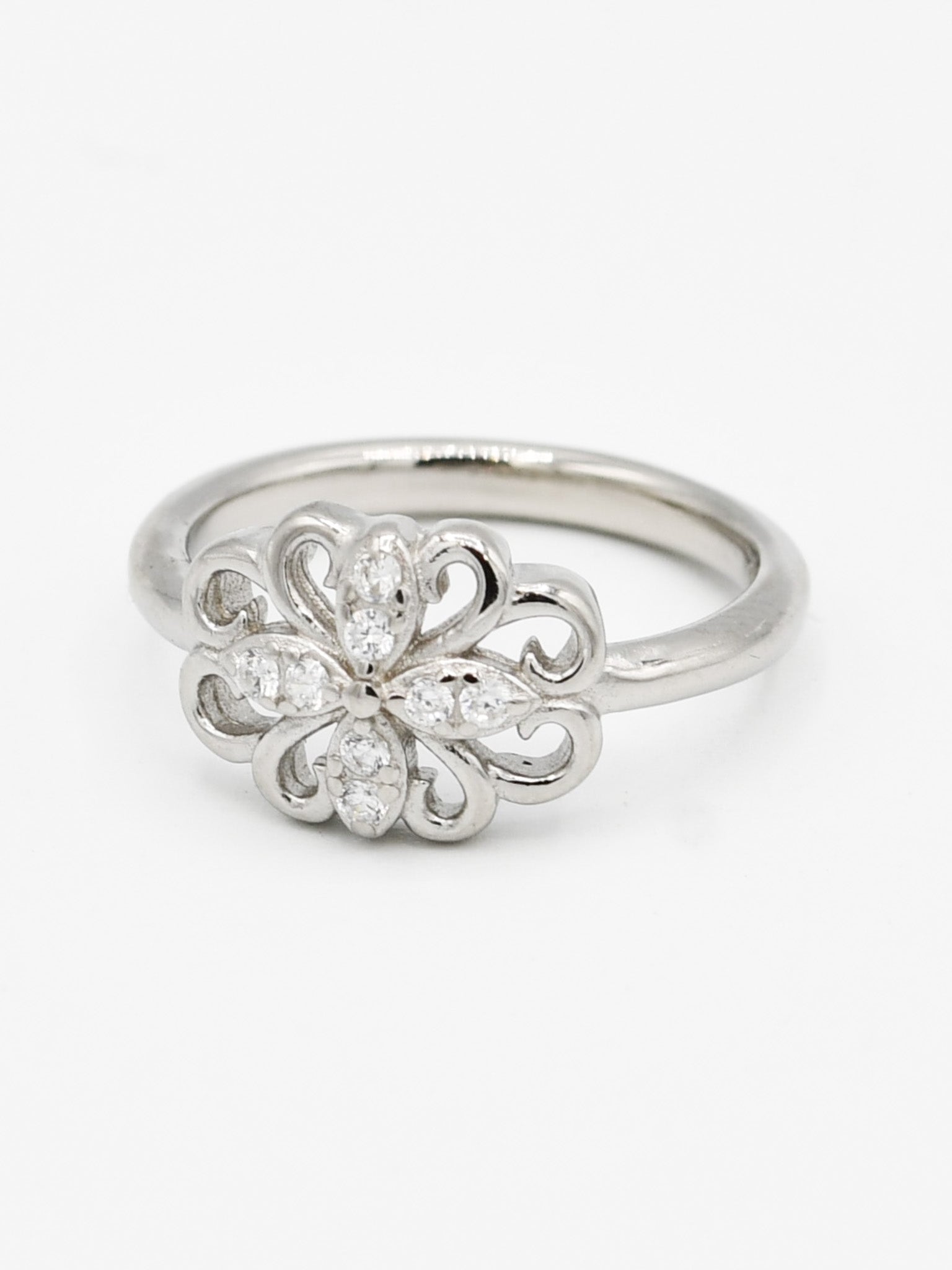 Silver CZ Baby Ring