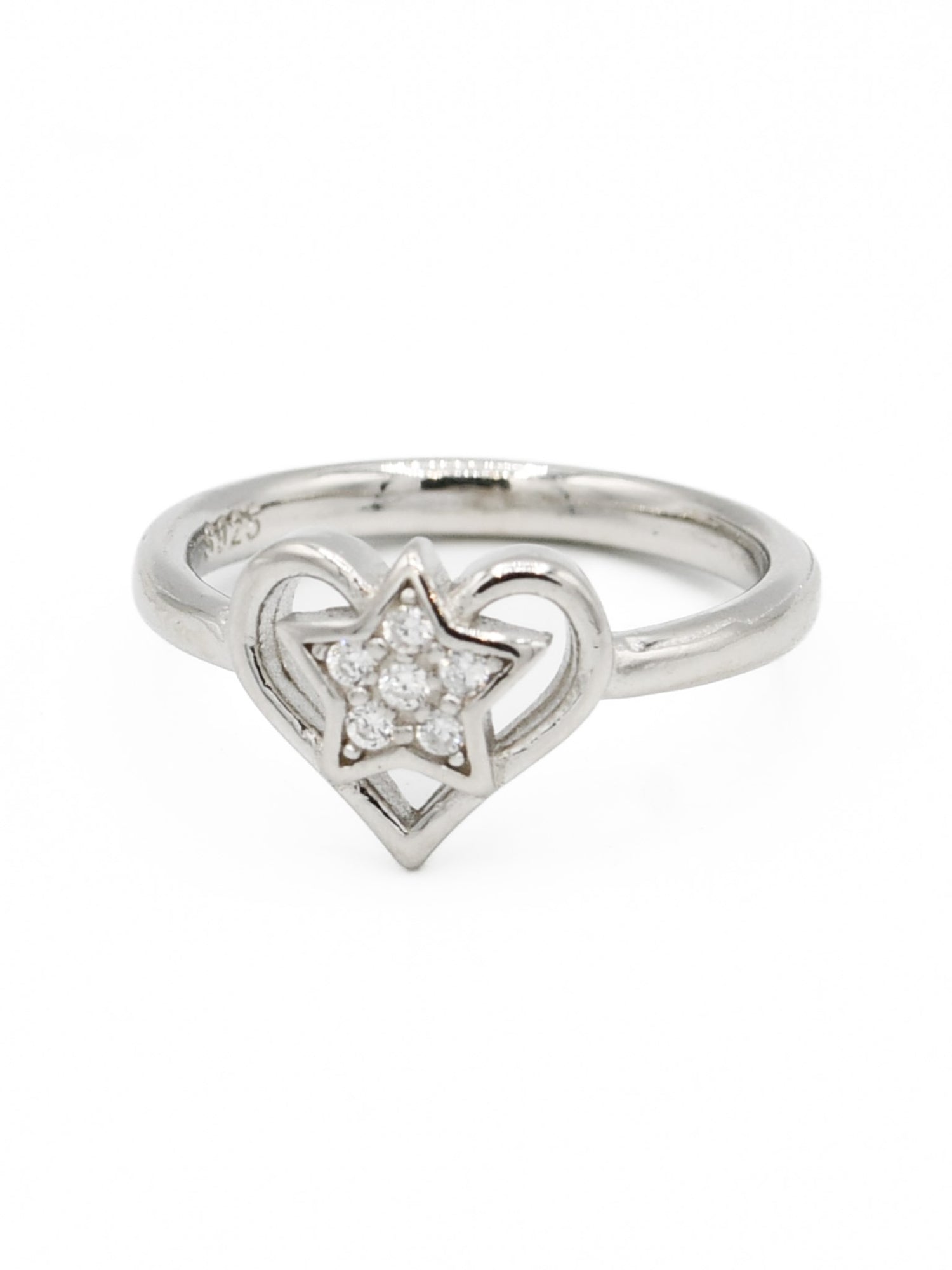 Silver CZ Baby Ring