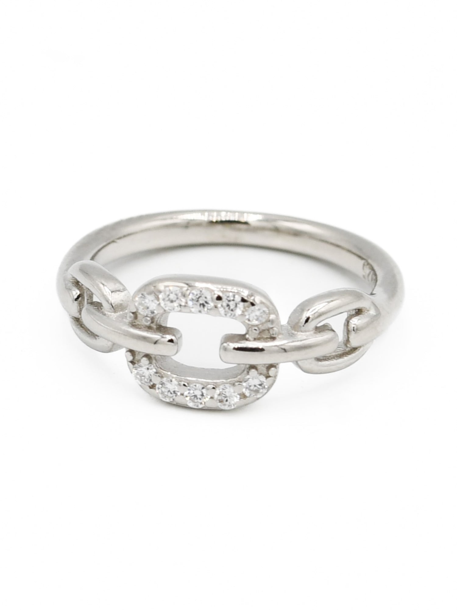 Silver CZ Baby Ring