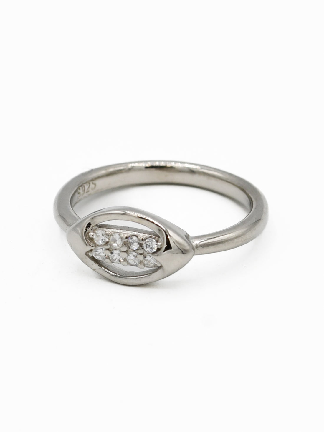 Silver CZ Baby Ring