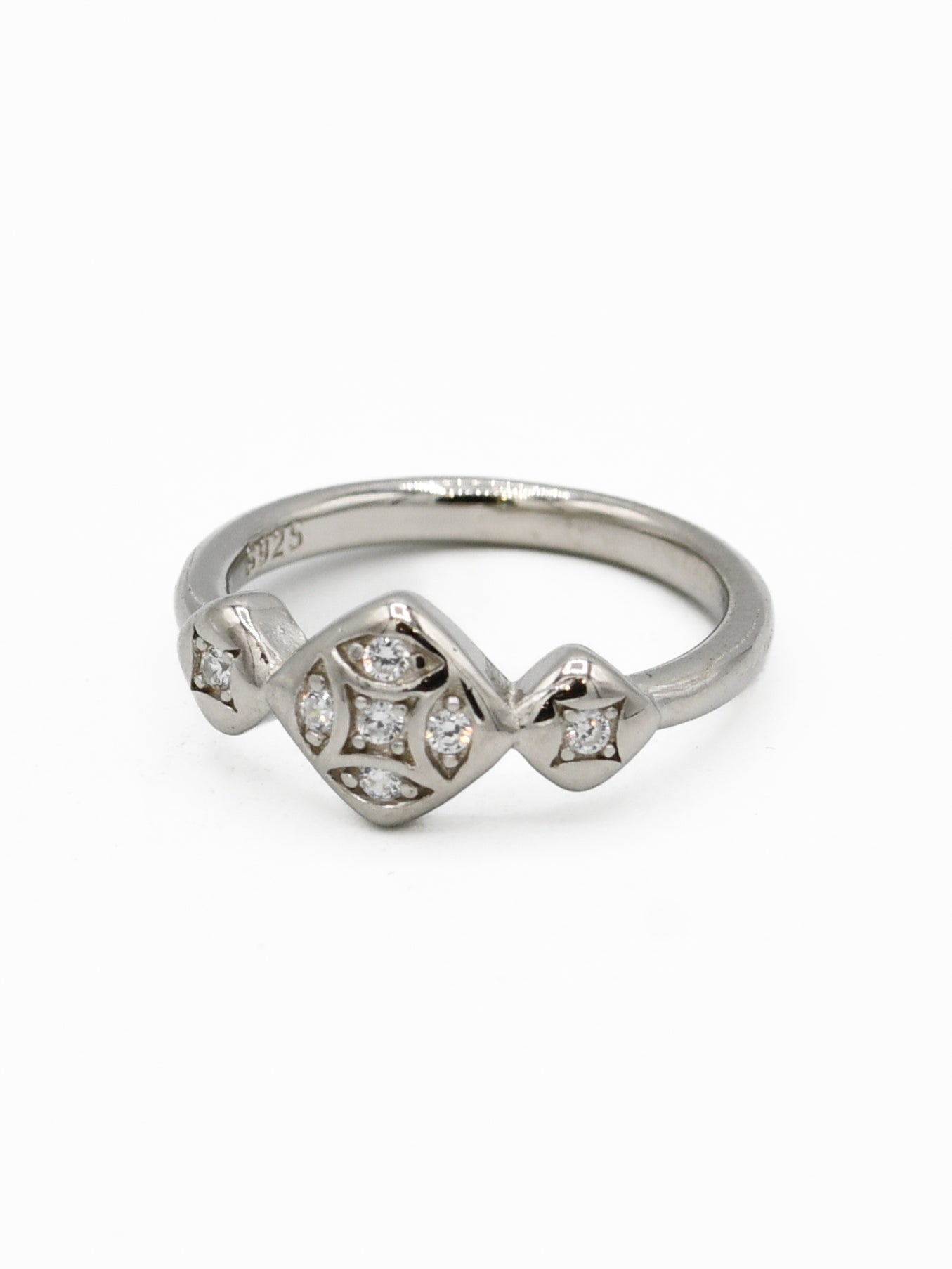 Silver CZ Baby Ring