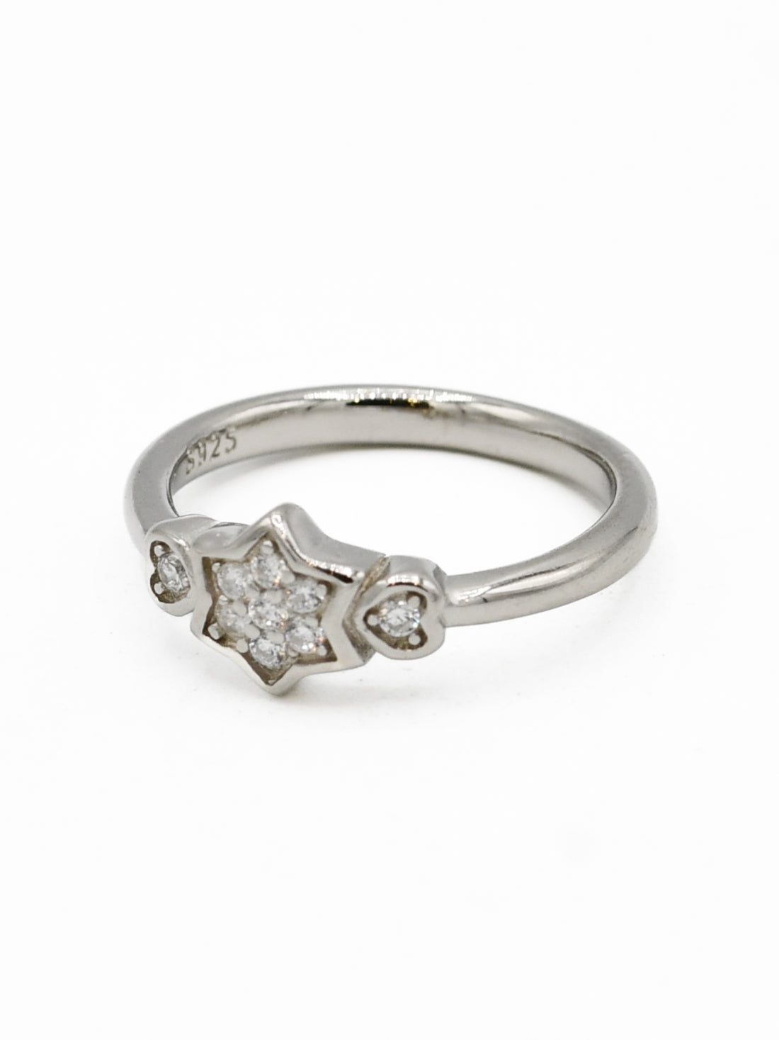 Silver CZ Baby Ring