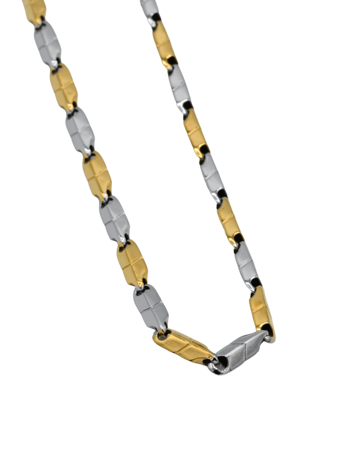 Silver Hollow Link Chain