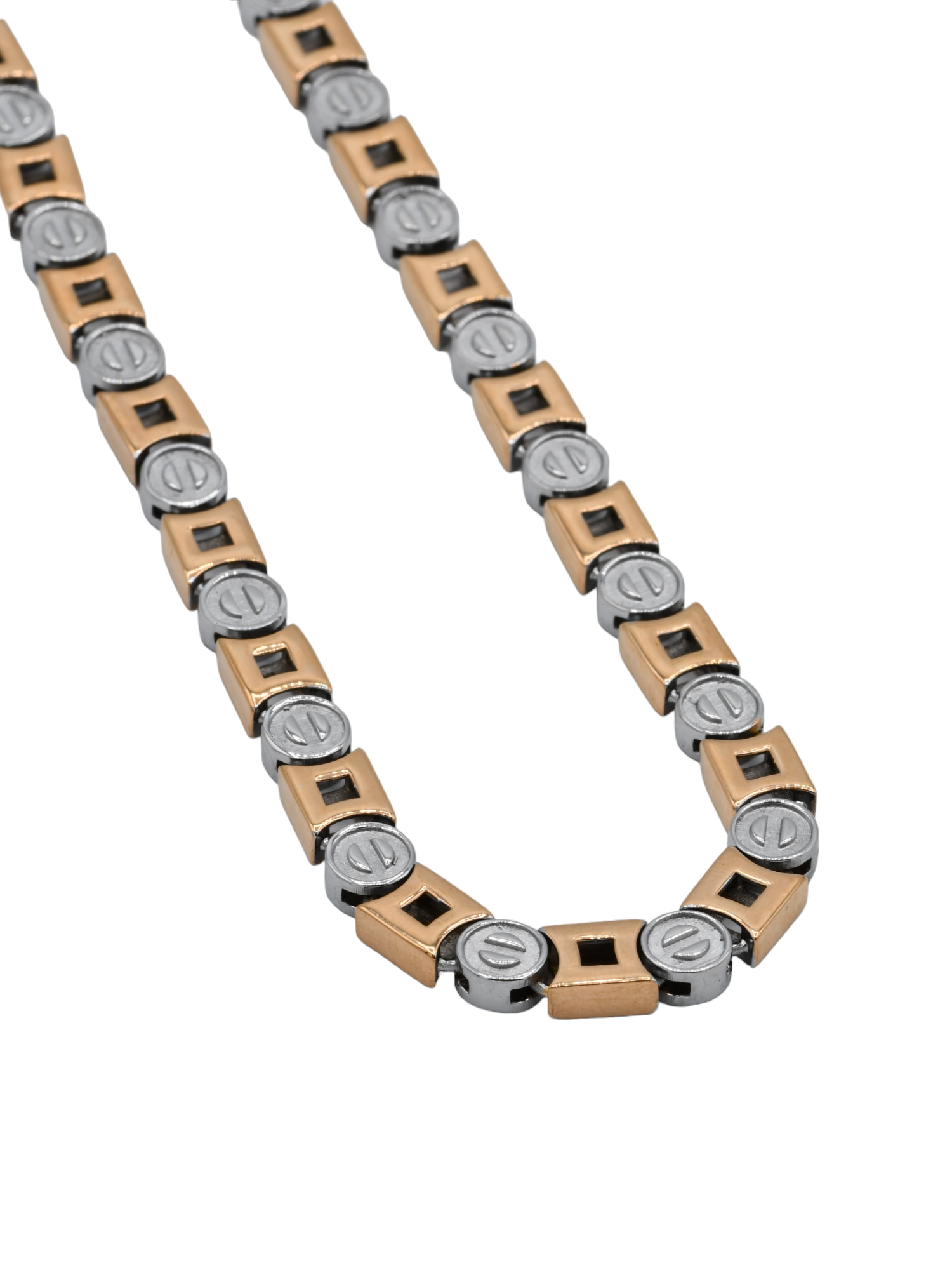 Silver Hollow Link Chain