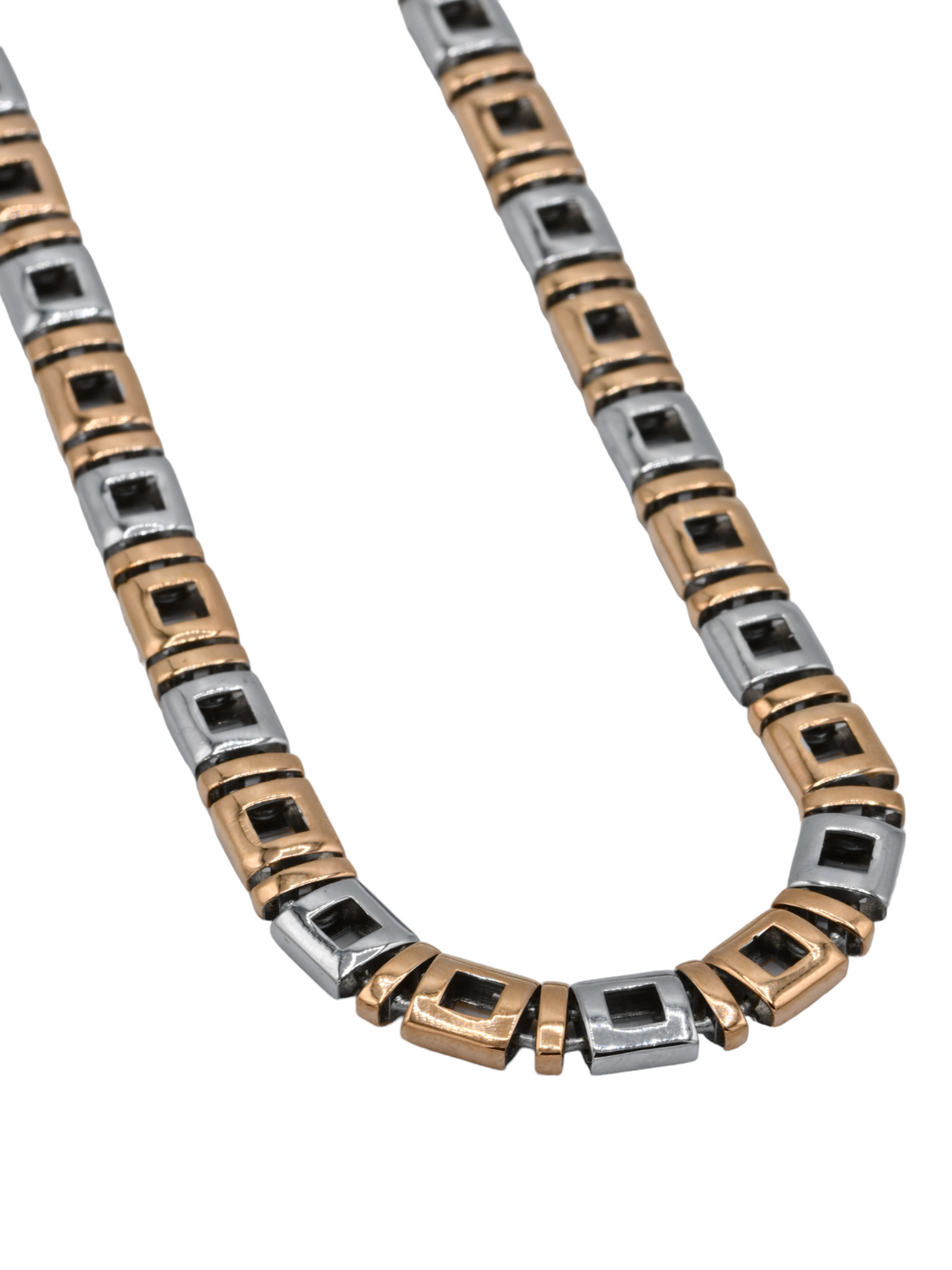 Silver Hollow Link Chain