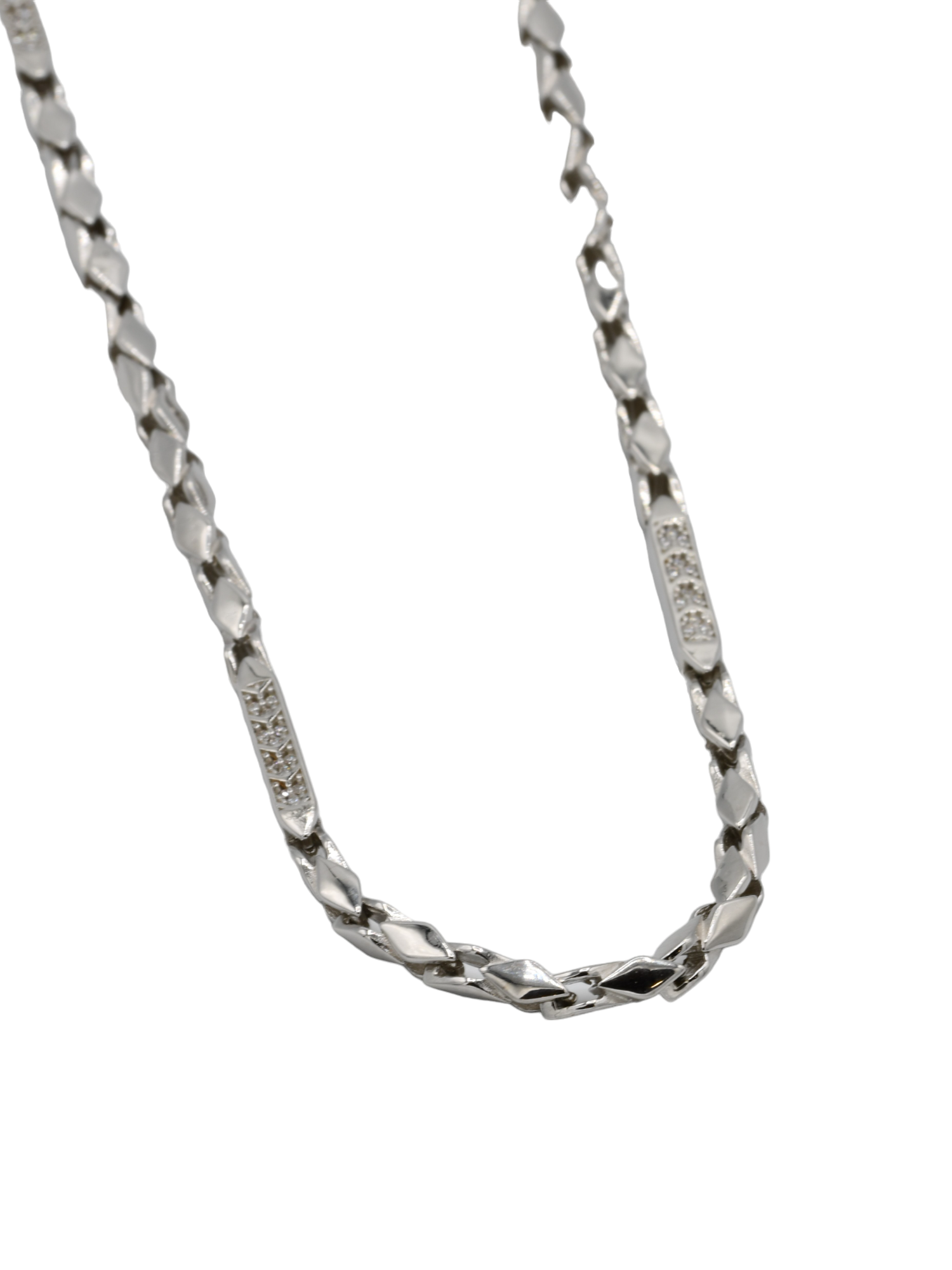 Silver CZ Chain