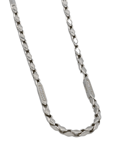 Silver CZ Chain