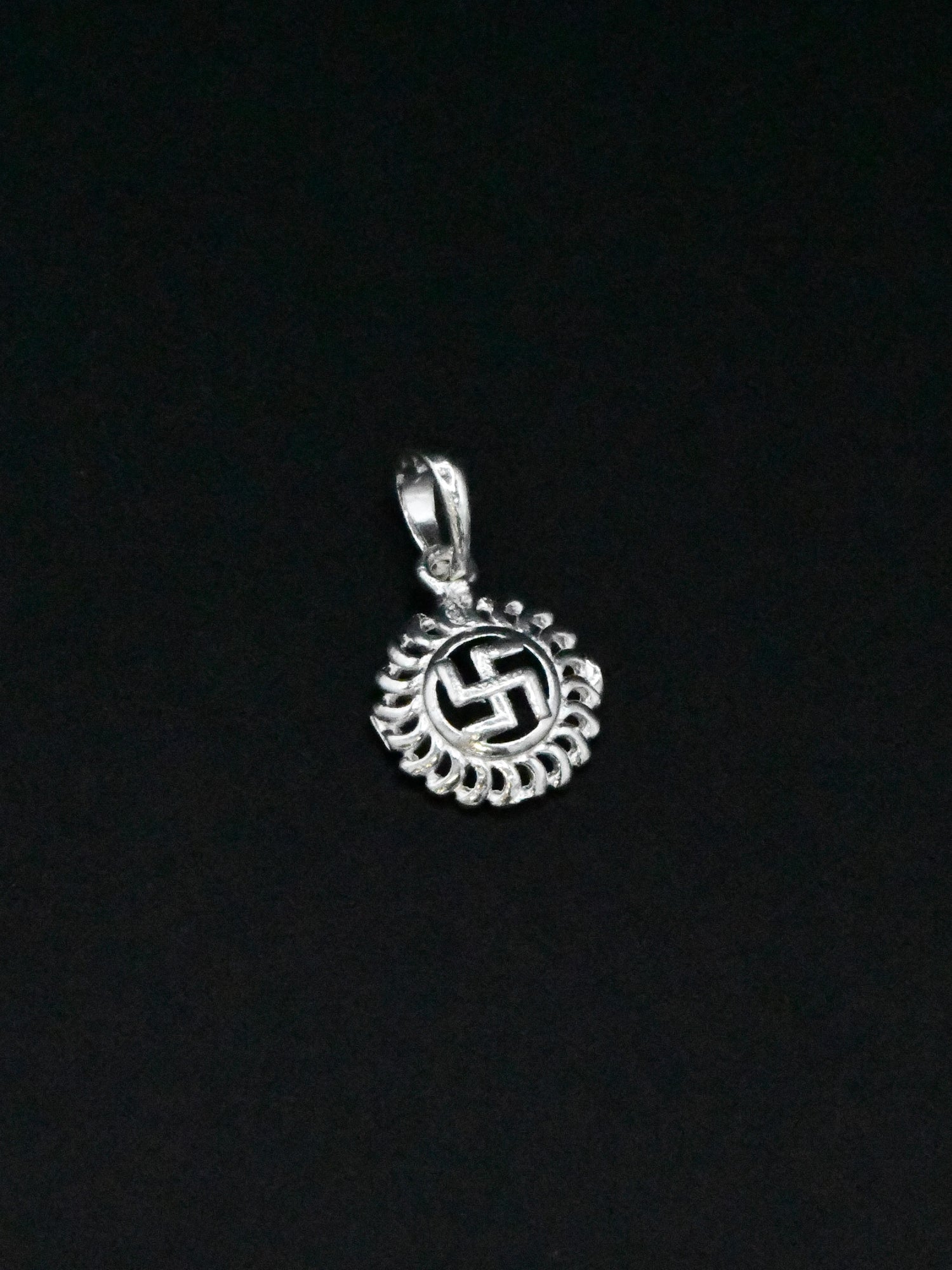 Silver Swastik Pendant