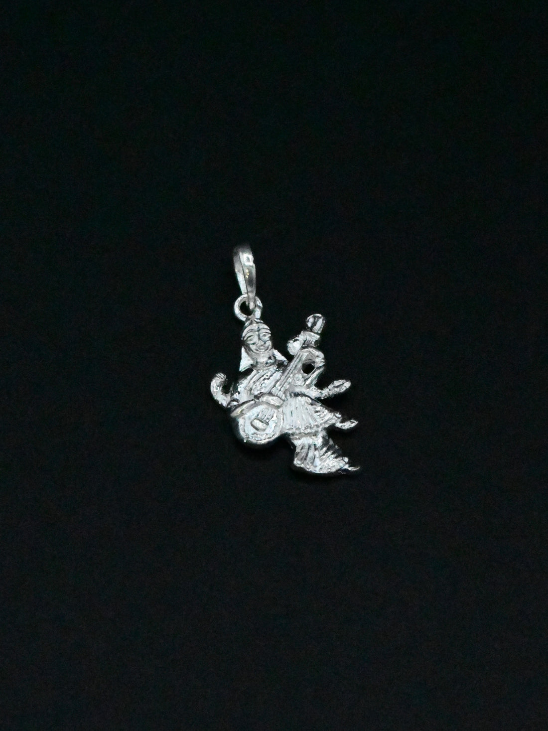 Silver Sarswati Mata Pendant