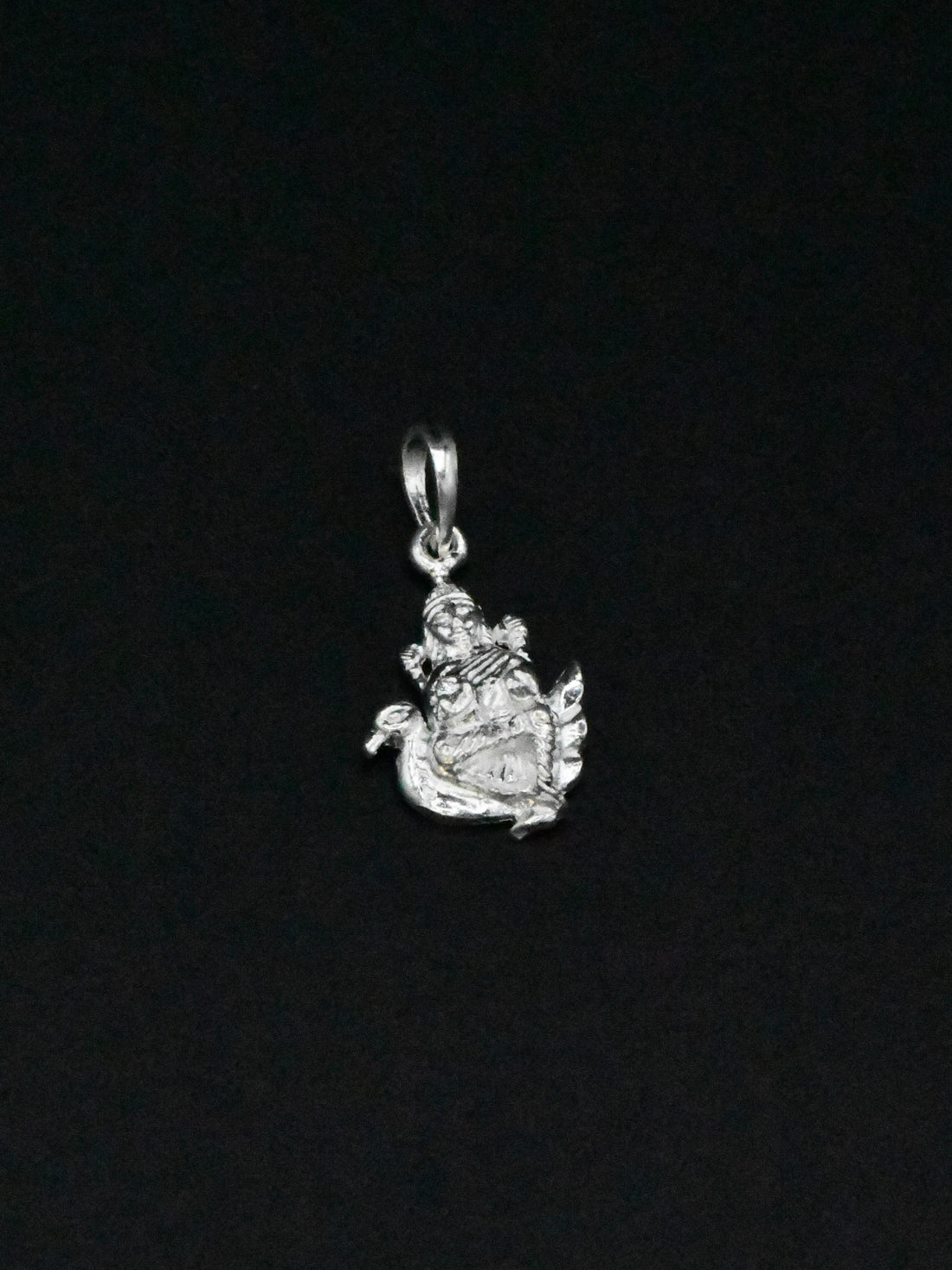 Silver Sarswati Mata Pendant