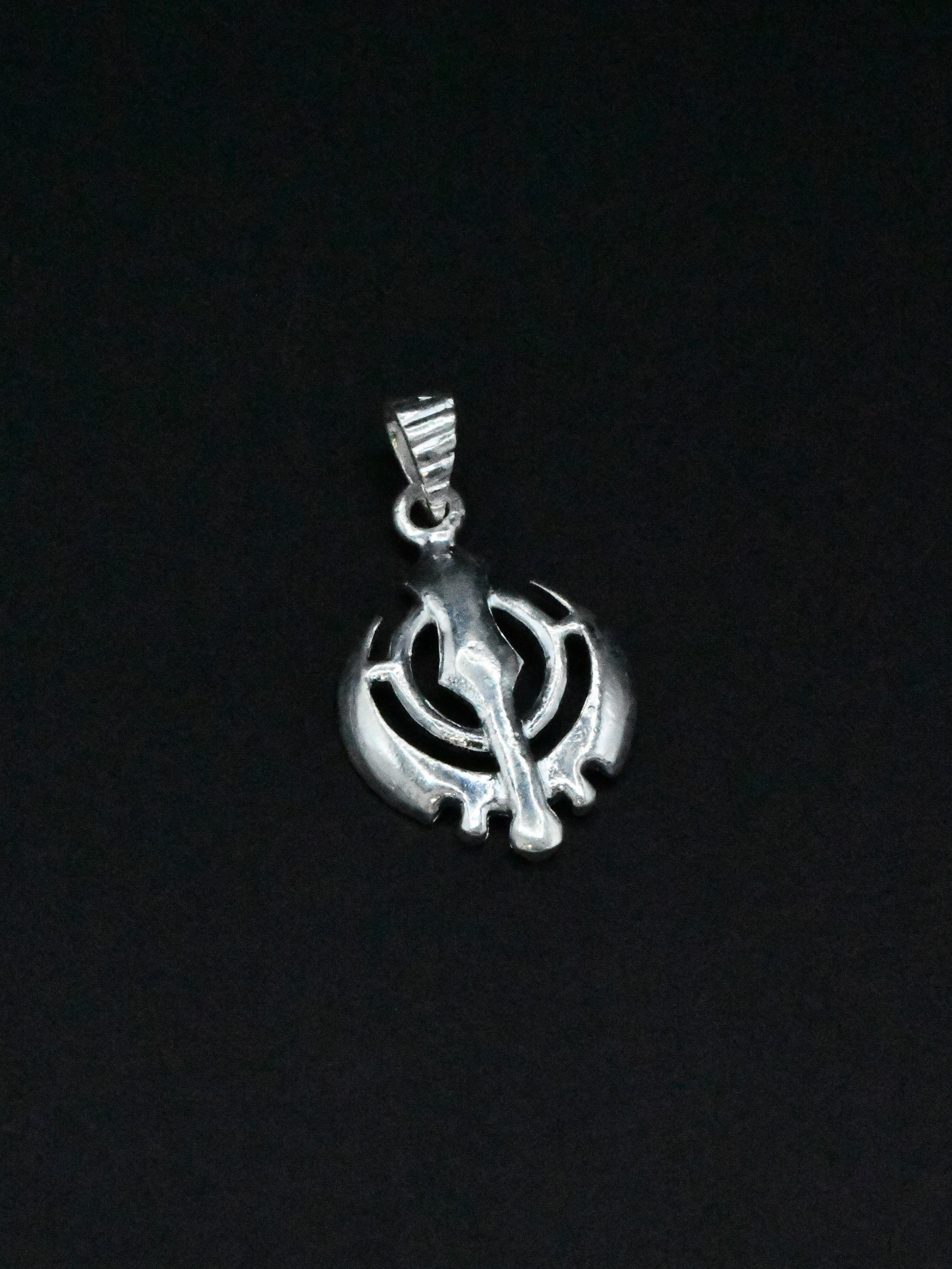 Silver Khanda Pendant