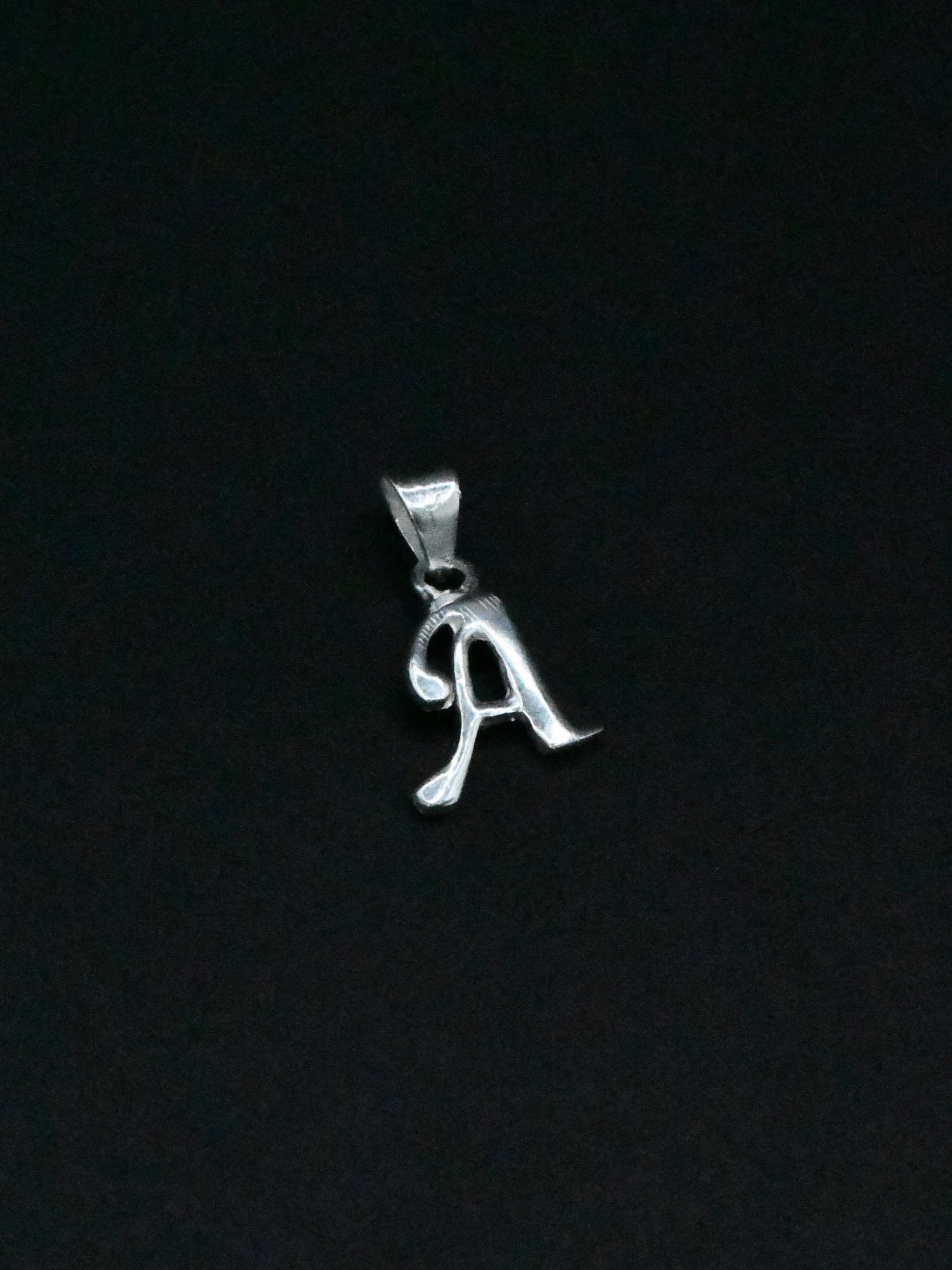 Silver &quot;A&quot; Pendant