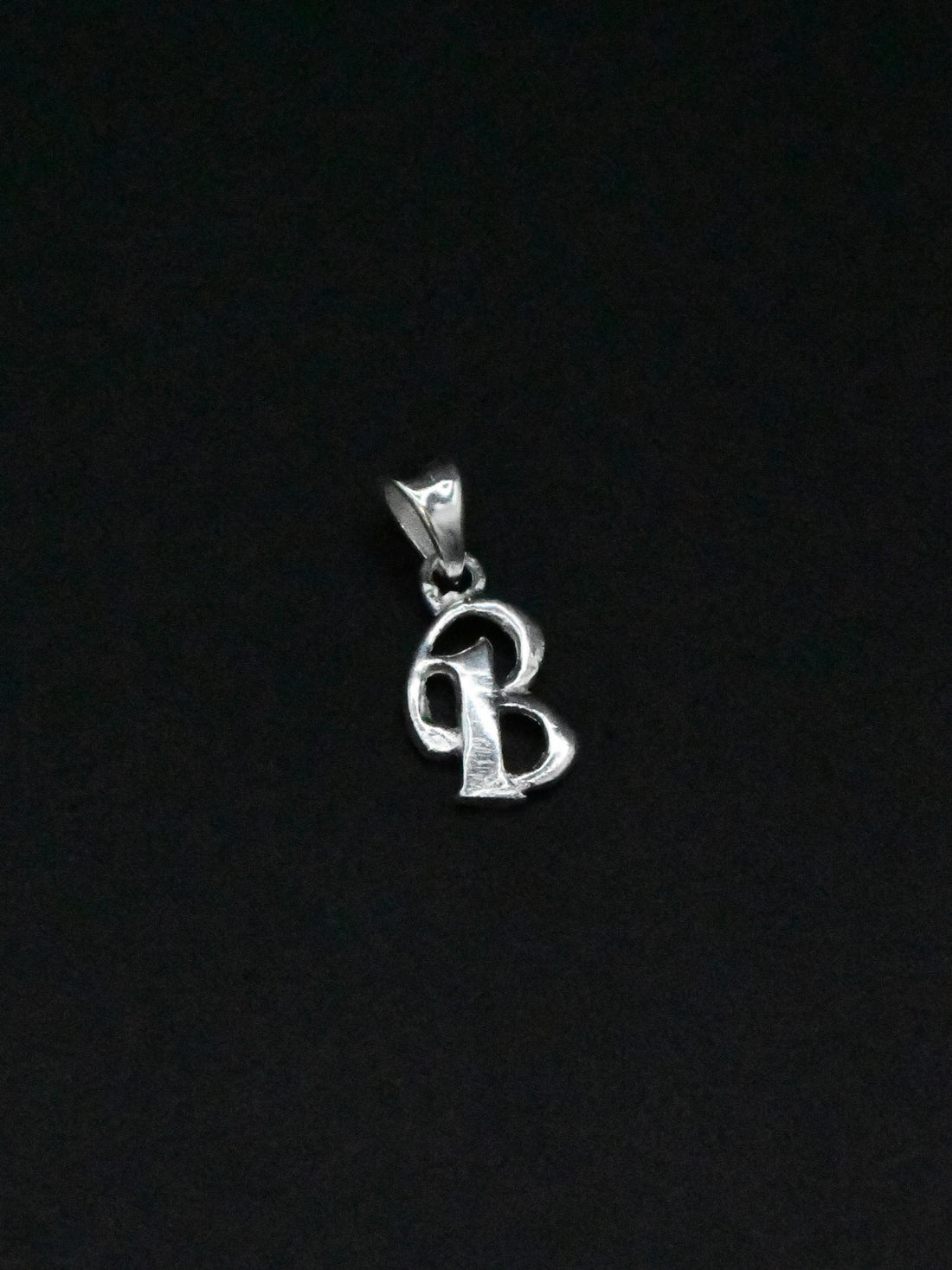 Silver &quot;B&quot; Pendant