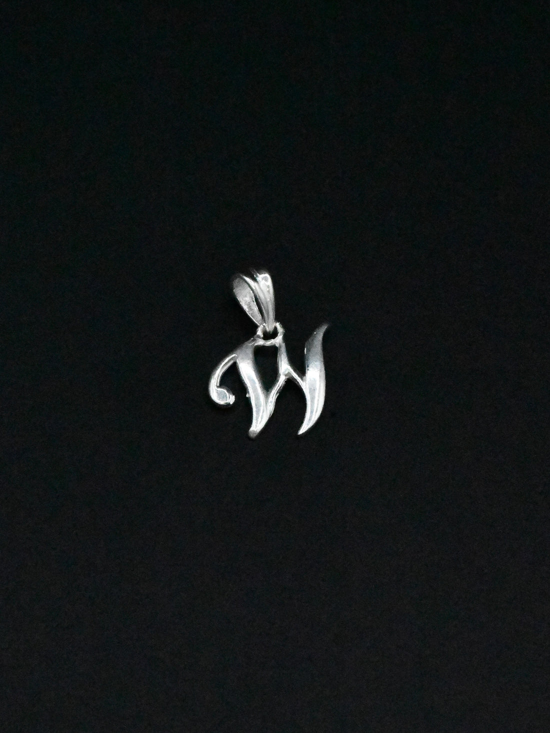 Silver &quot;W&quot; Pendant