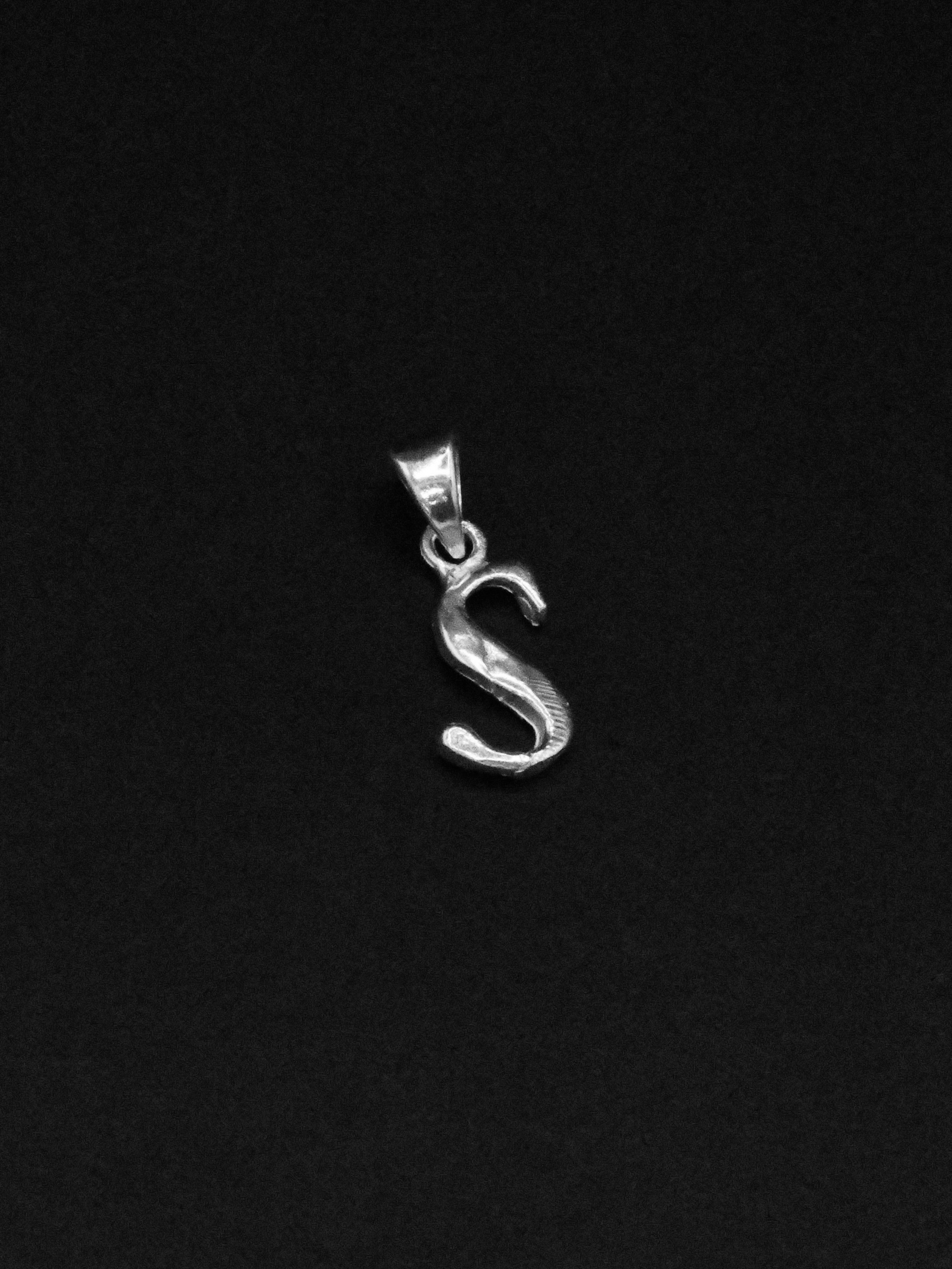 Silver &quot;S&quot; Pendant