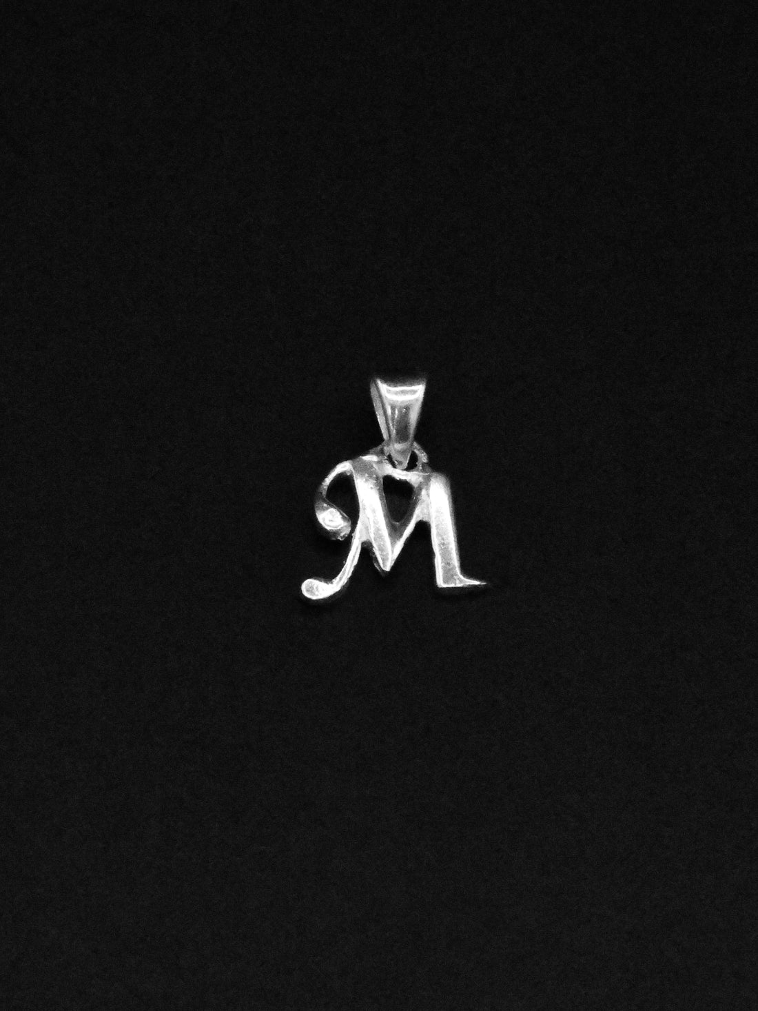 Silver &quot;M&quot; Pendant