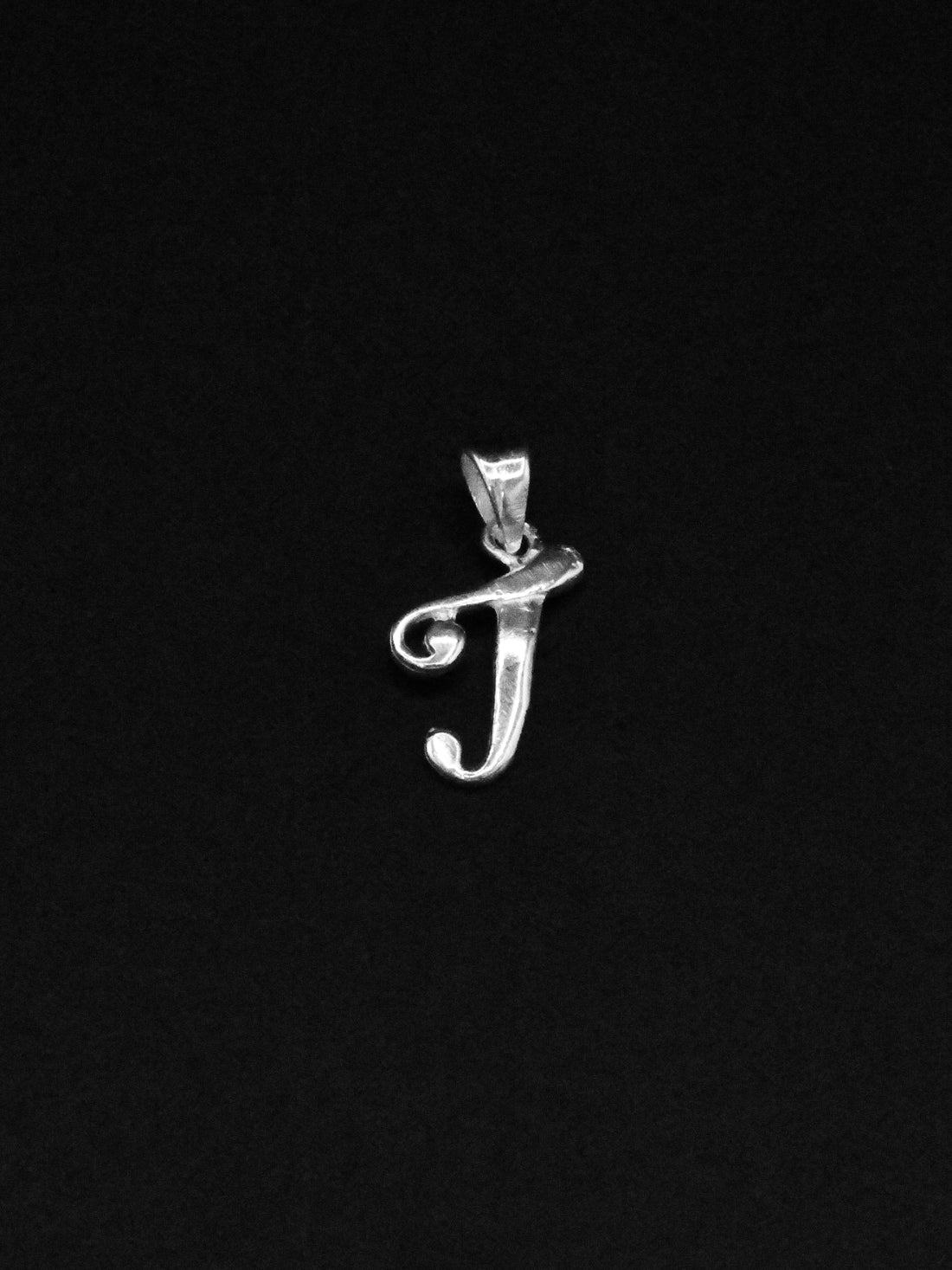 Silver &quot;J&quot; Pendant