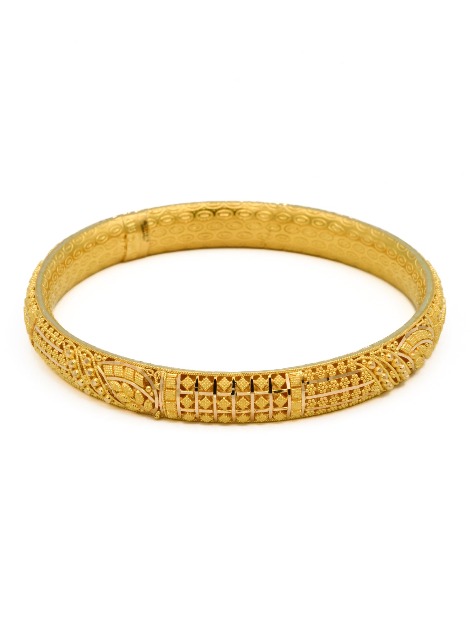 22ct Gold Filigree Pair Bangle