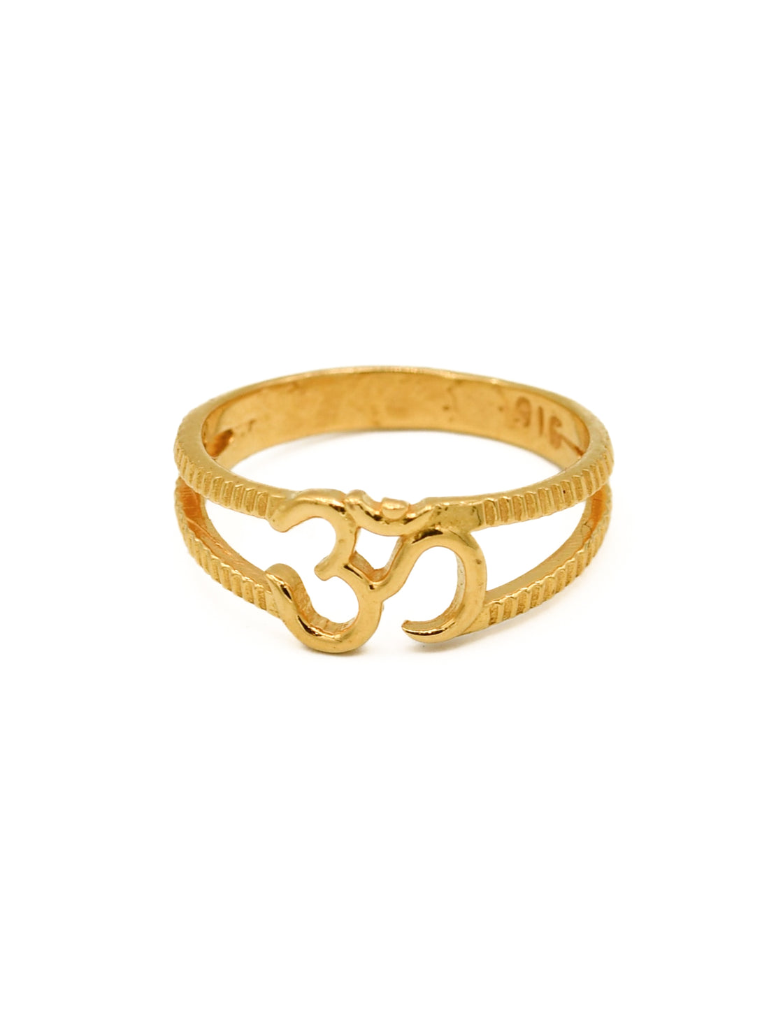 22ct Gold Om Baby Ring