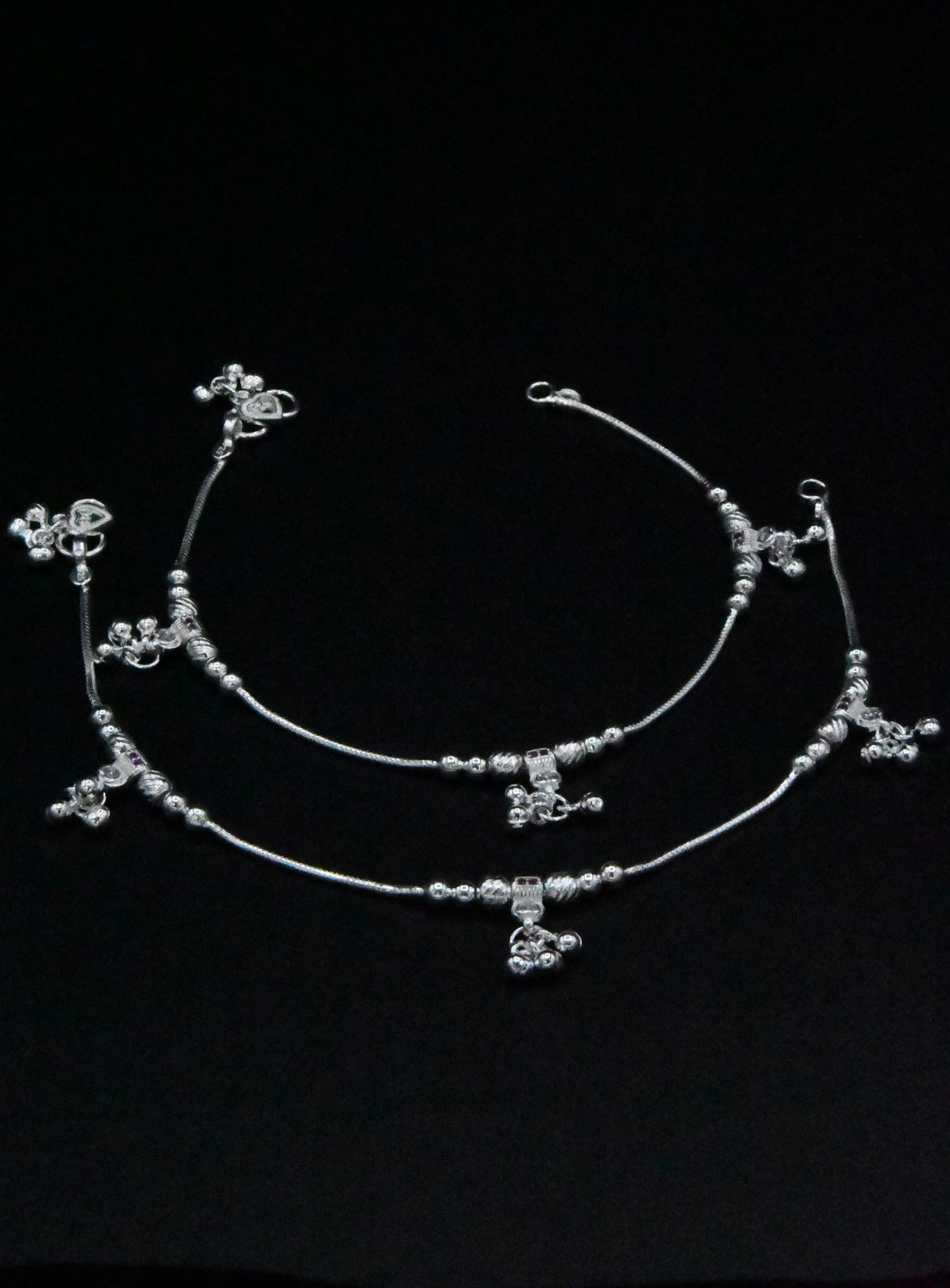 Ladies Silver Anklets