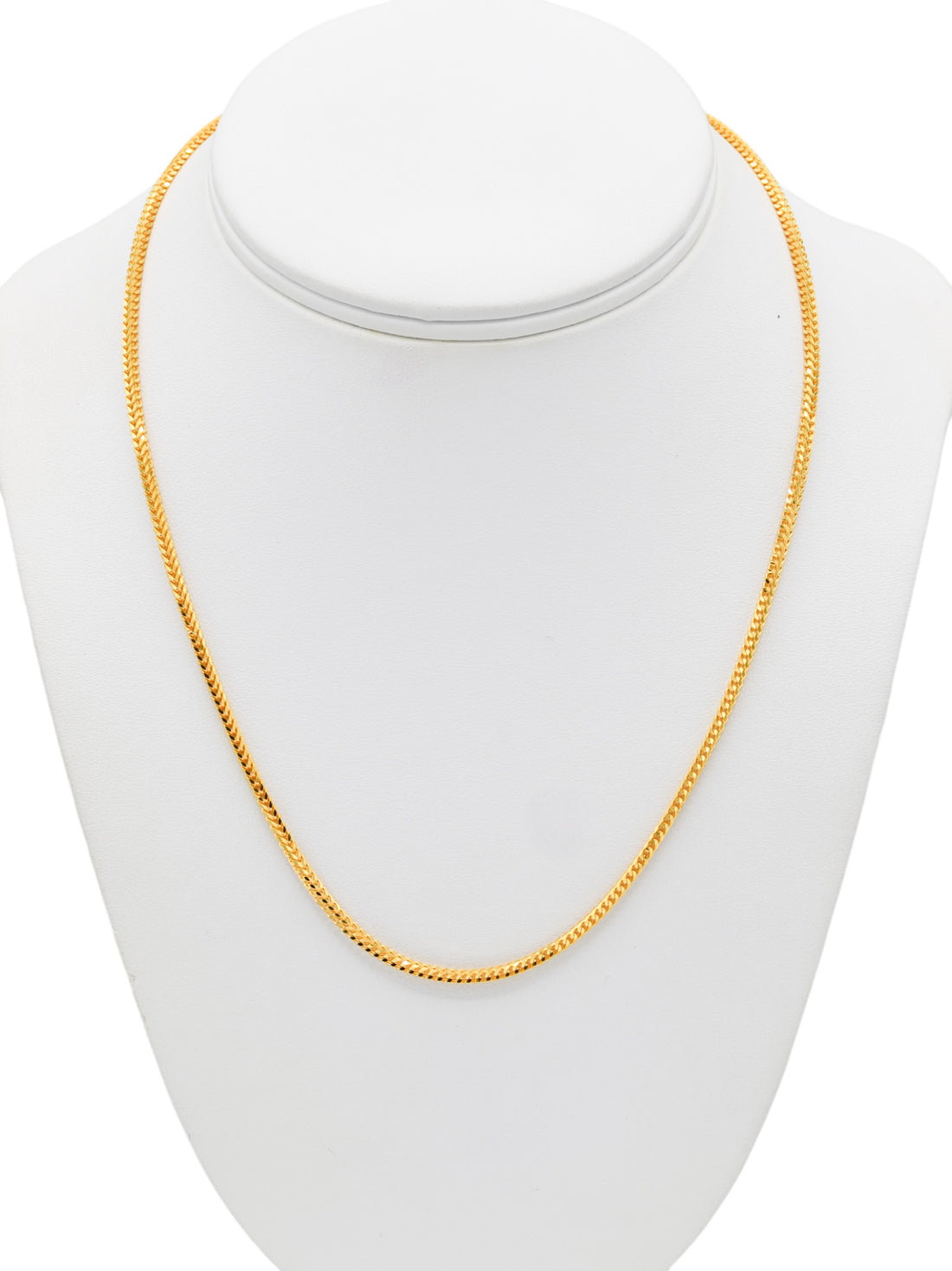 22ct Gold Fox Tail Chain - 45 cm