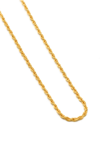 22ct Gold Rope Chain - 50 cm