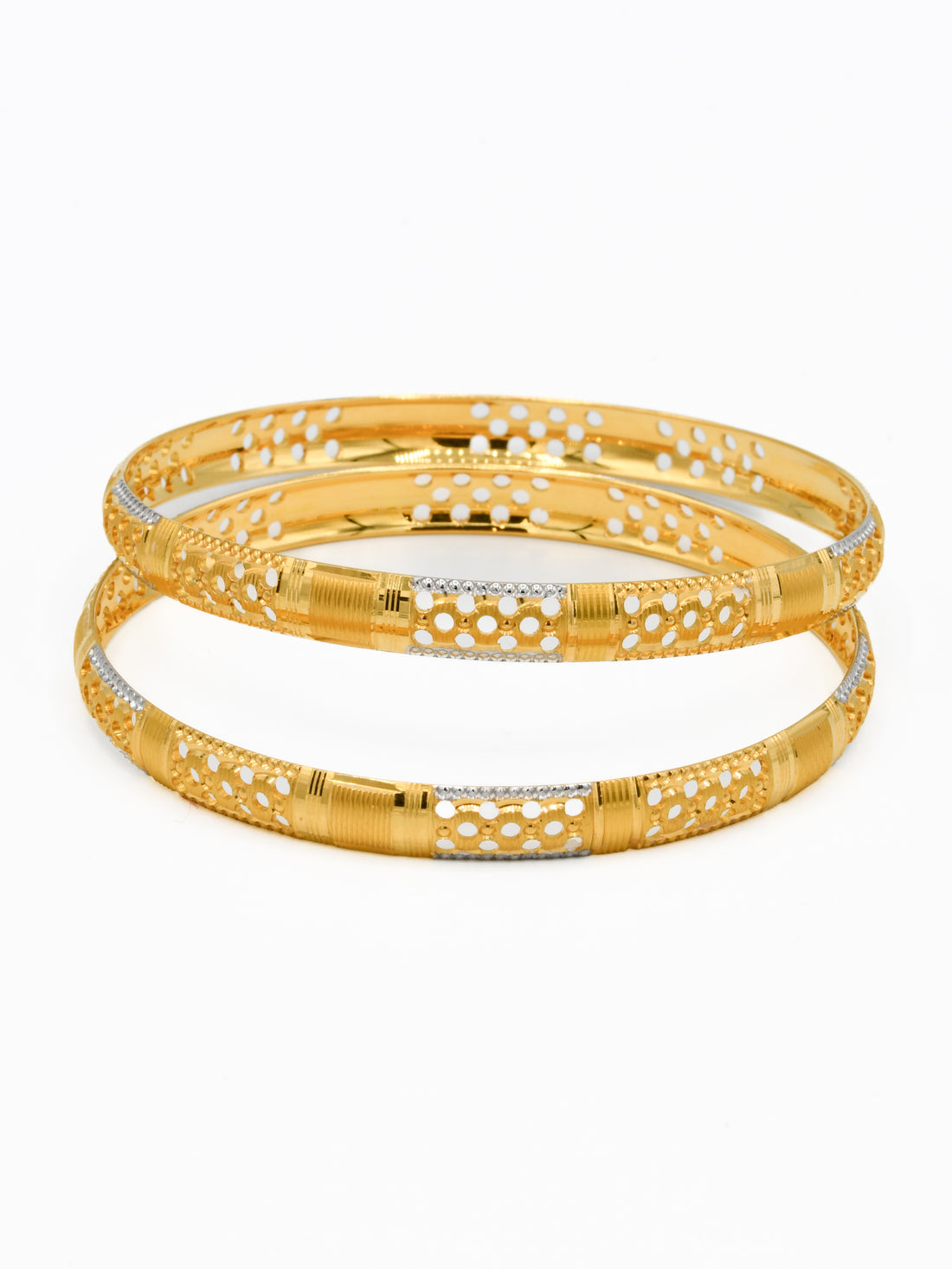 22ct Gold Two Tone Bangle