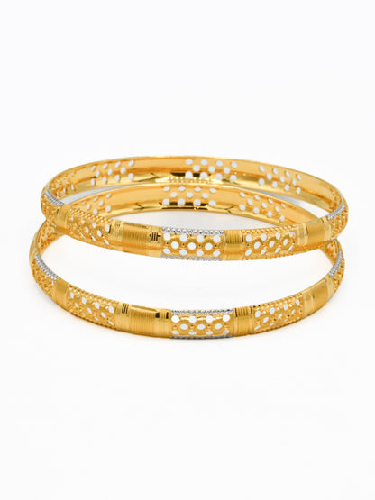 22ct Gold Two Tone Bangle