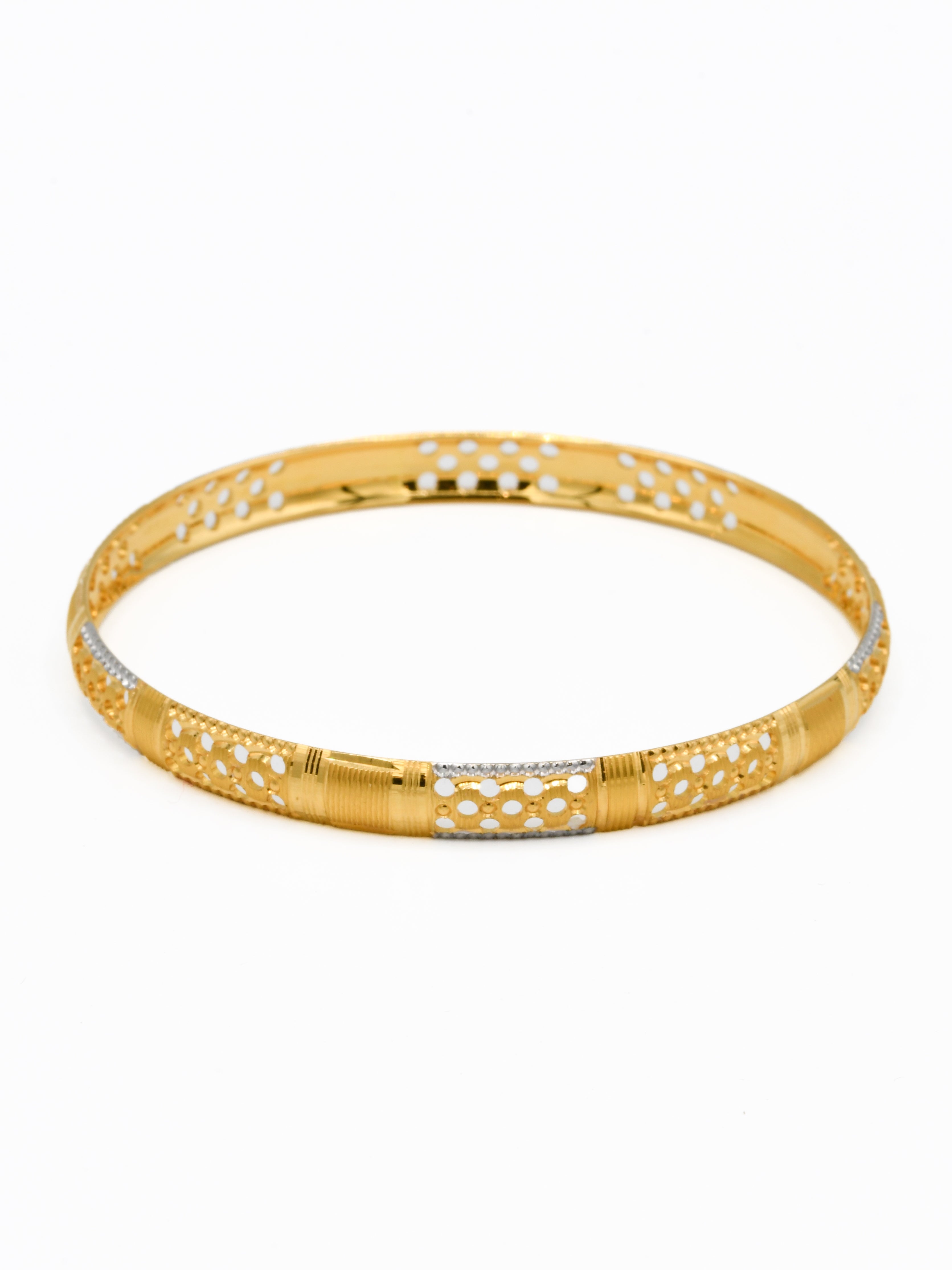 22ct Gold Two Tone Bangle