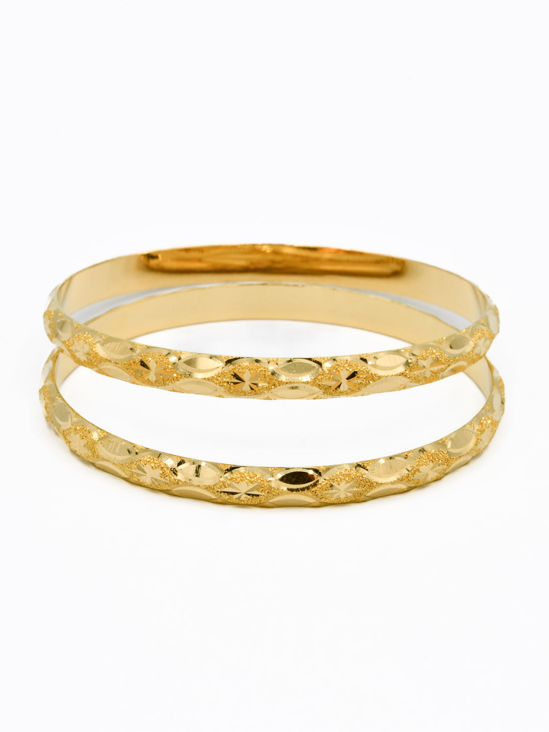 22ct Gold Pair Bangle