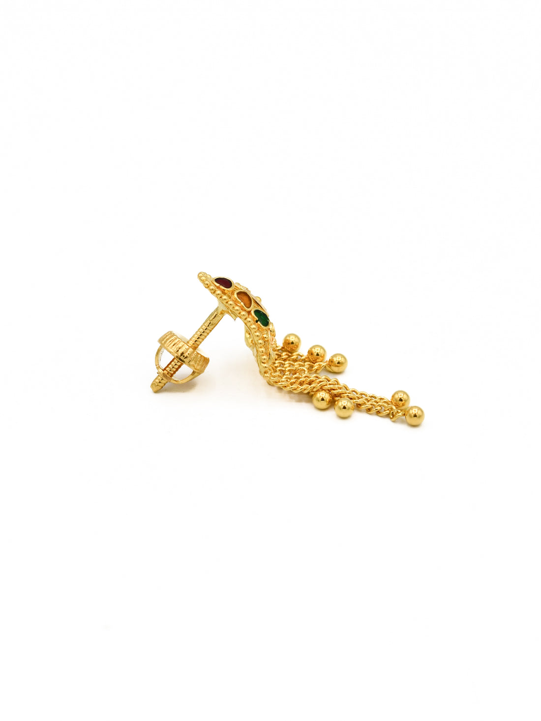 22ct Gold Minakari Earrings