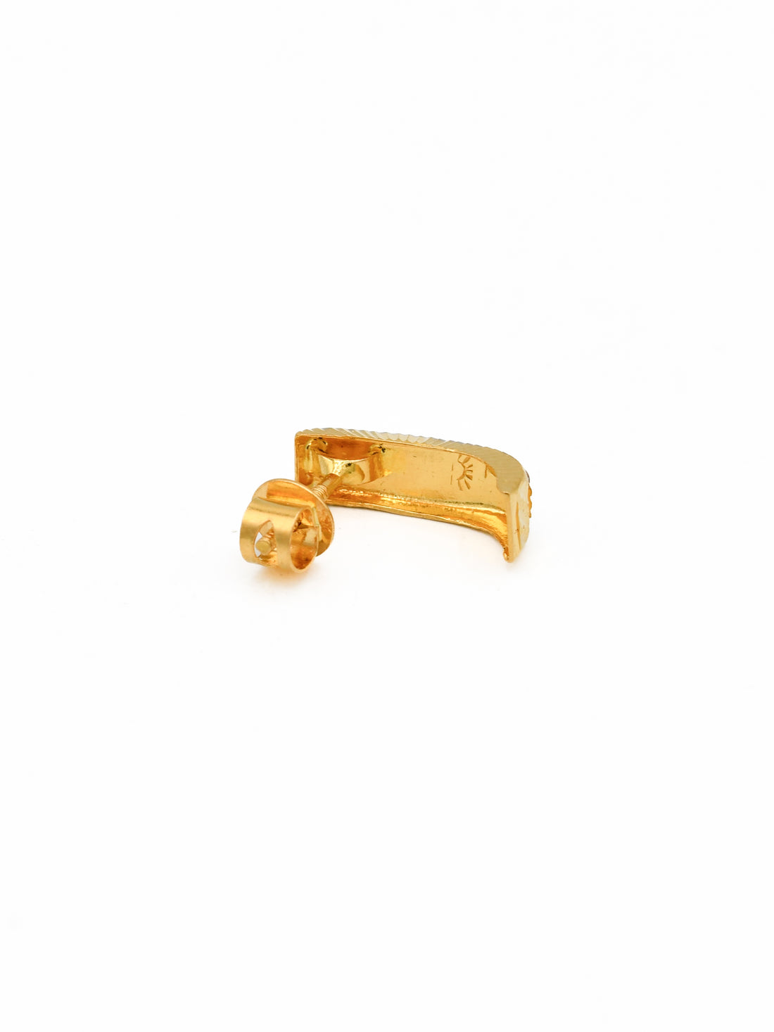 22ct Gold Two Tone Stud Earrings