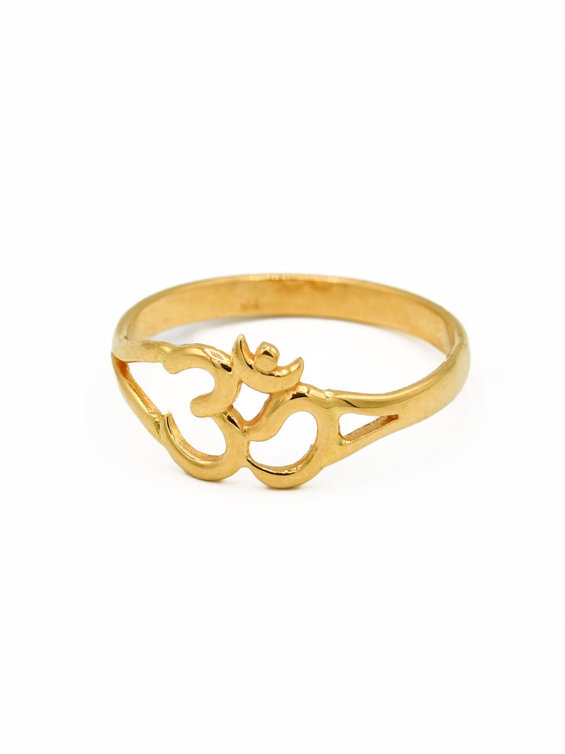 22ct Gold Om Ladies Ring