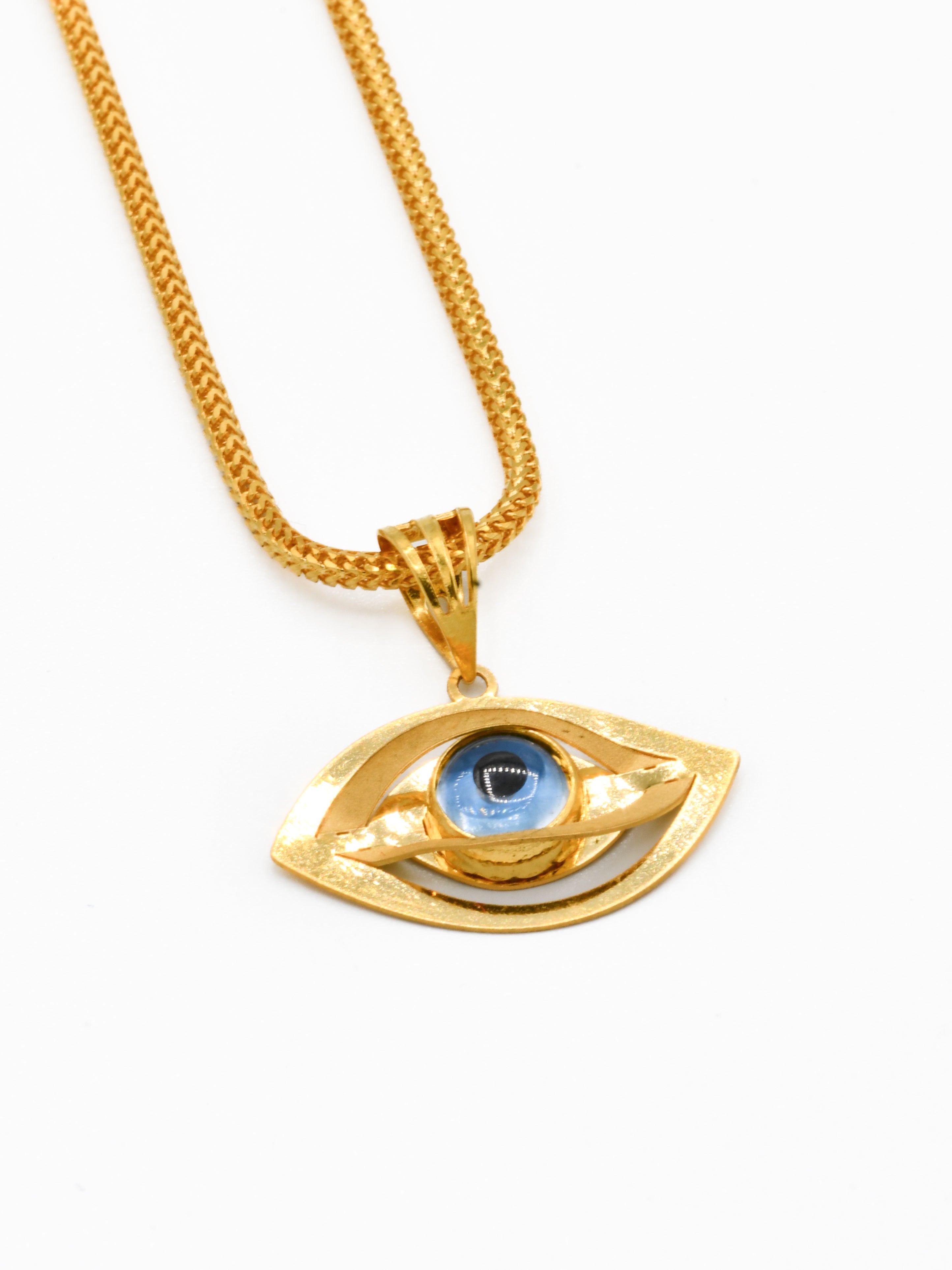 22ct Gold Evil Eye Pendant