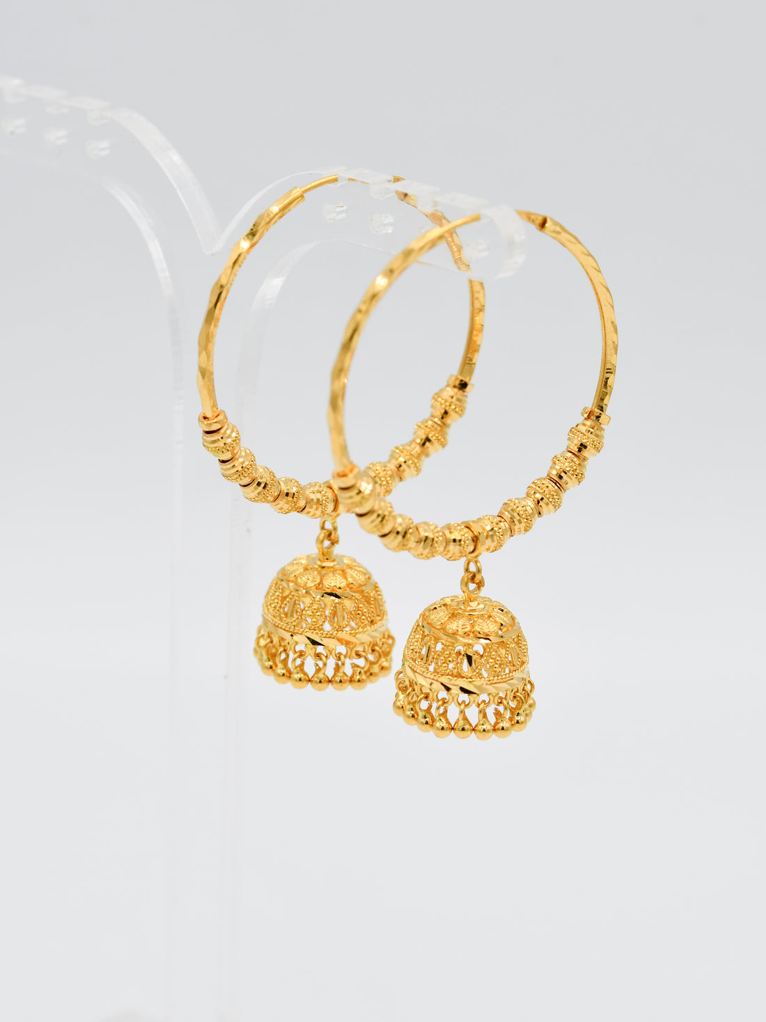 22ct Gold Ball Jhumki Bali