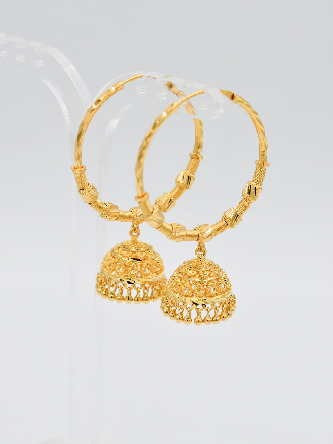 22ct Gold Ball Jhumki Bali