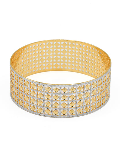 22ct Gold Two Tone Bangle