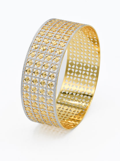 22ct Gold Two Tone Bangle