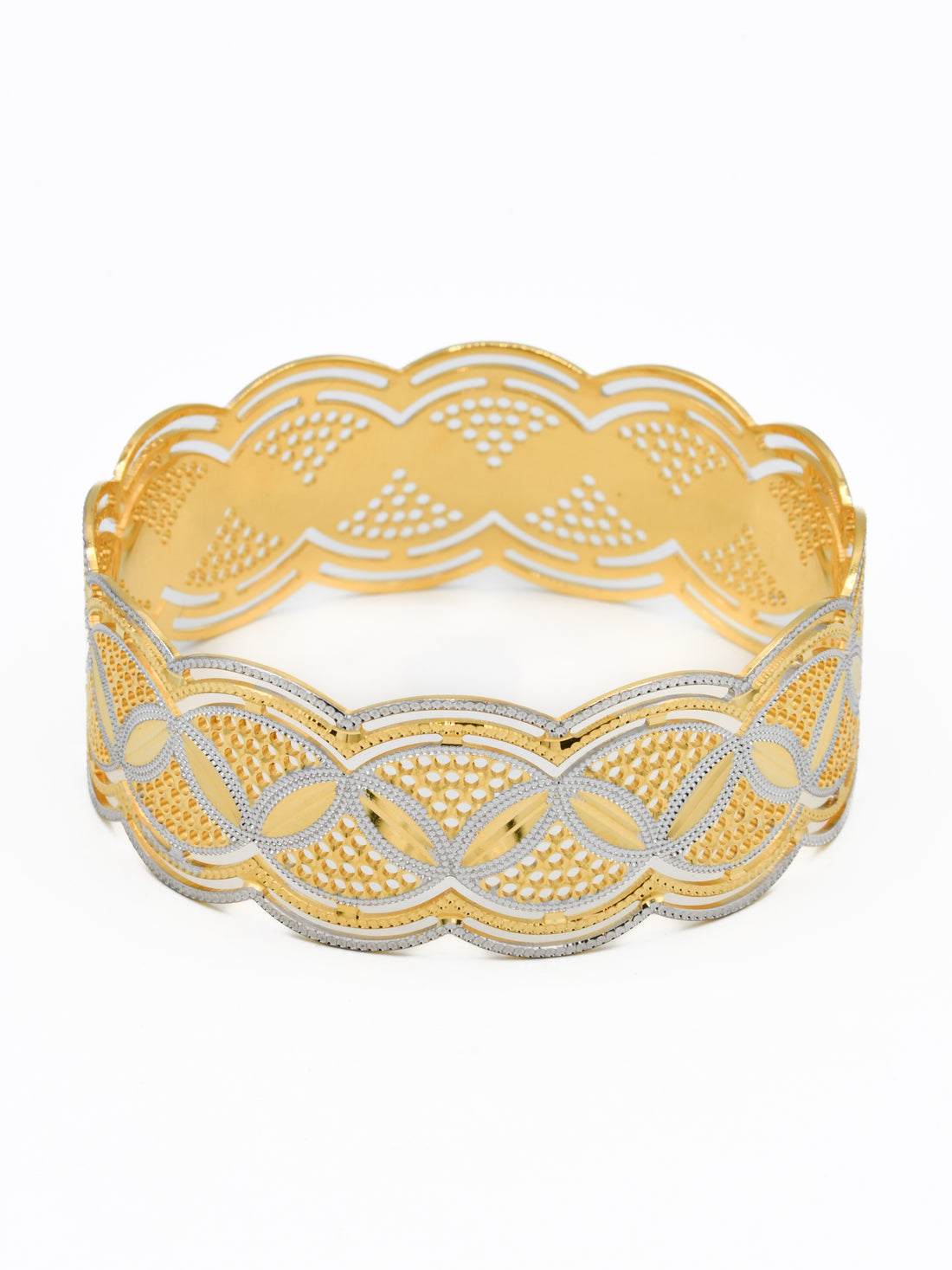 22ct Gold Two Tone Bangle