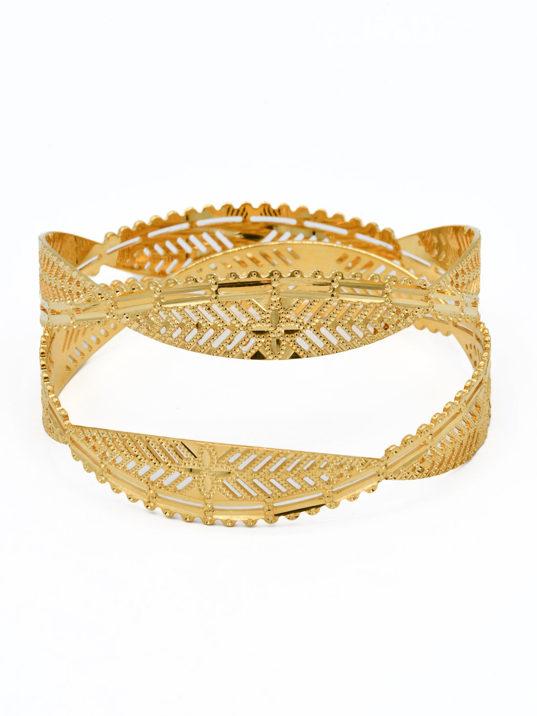 22ct Gold Pair Bangle