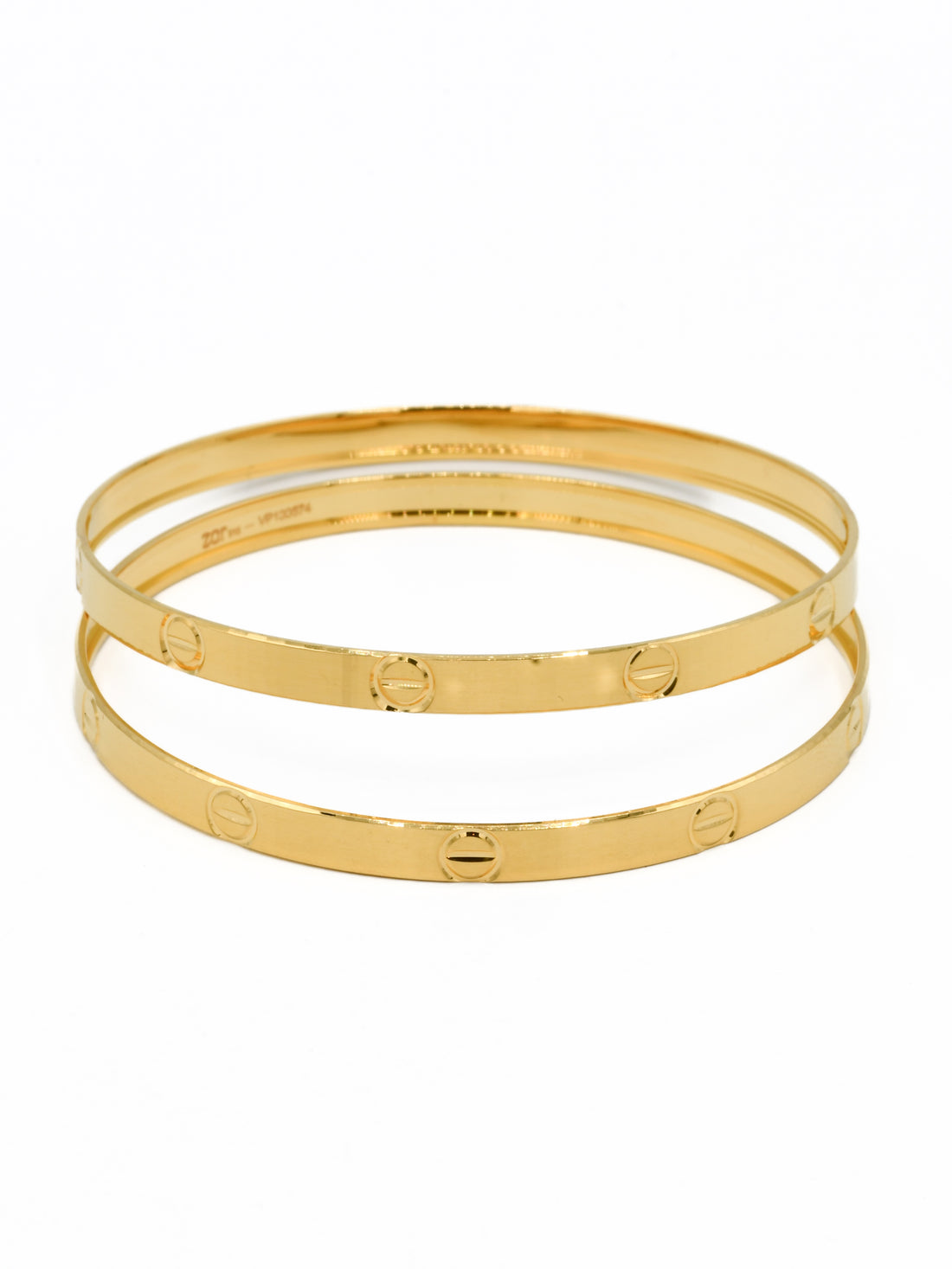 22ct Gold Pair Bangle