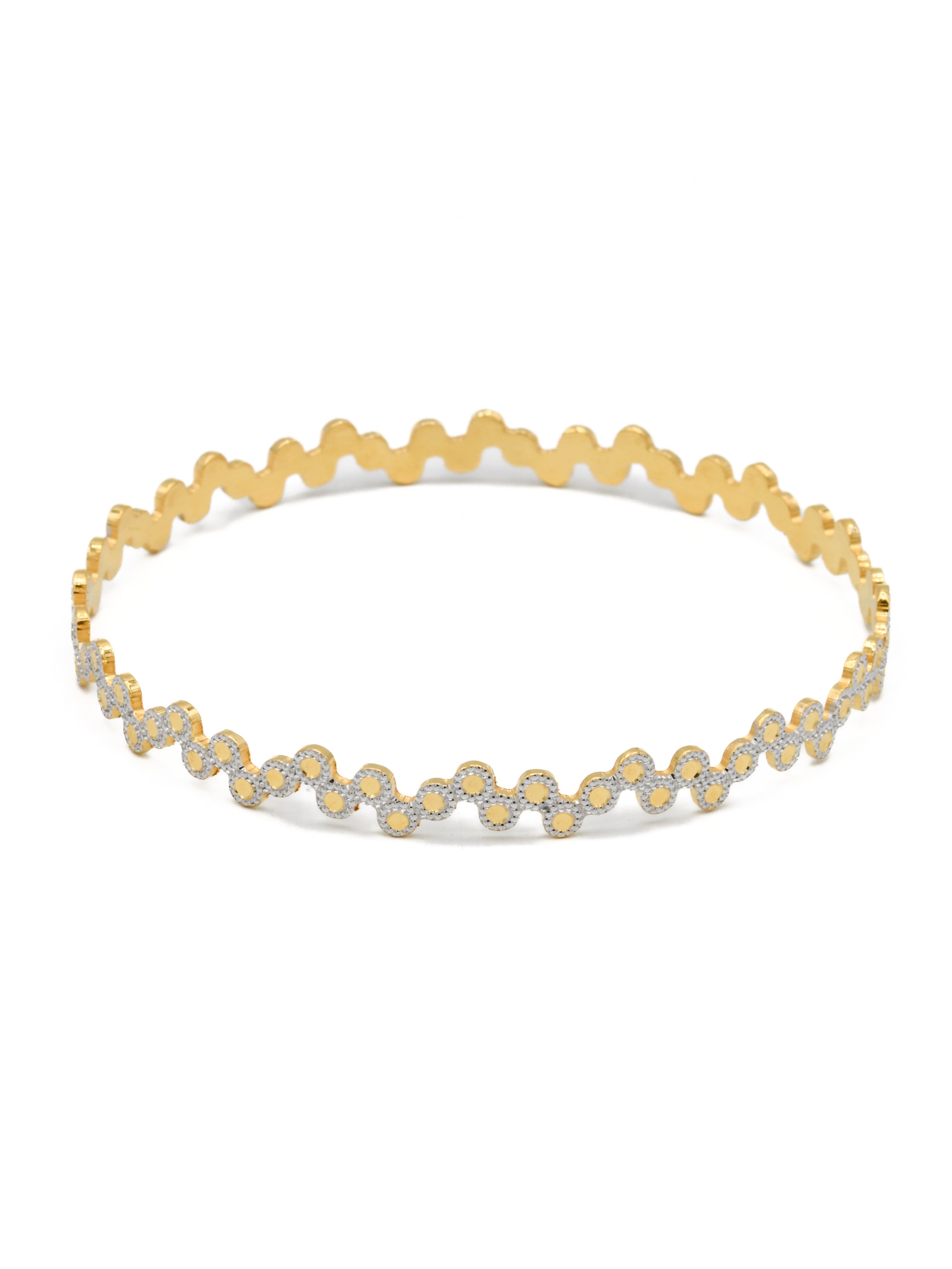 22ct Gold Two Tone 4 Bangles