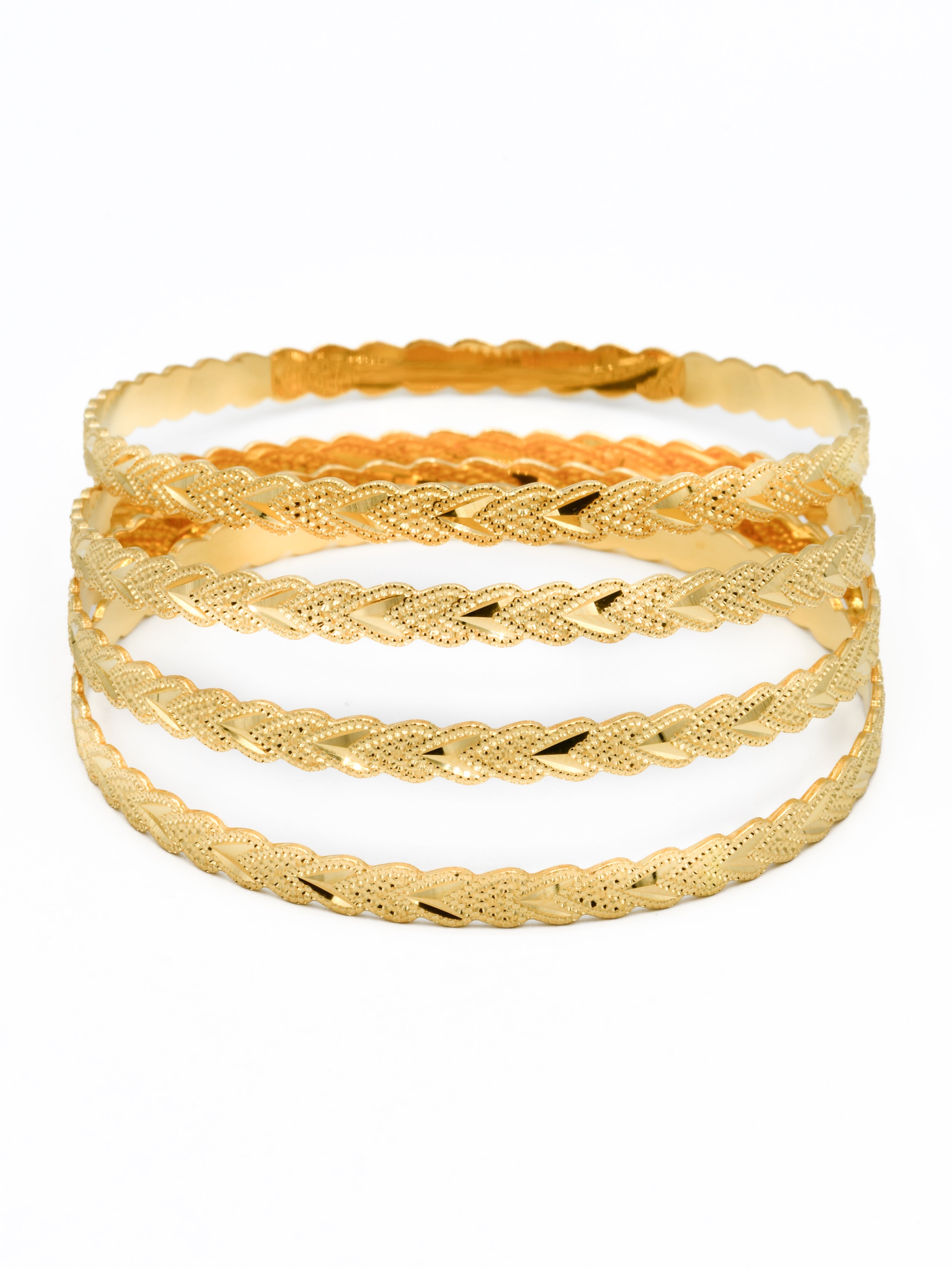 22ct Gold 4 Bangles