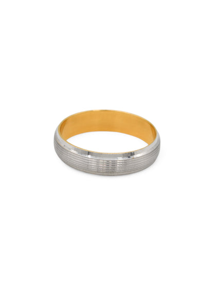 22ct Gold Two Tone Band Ring