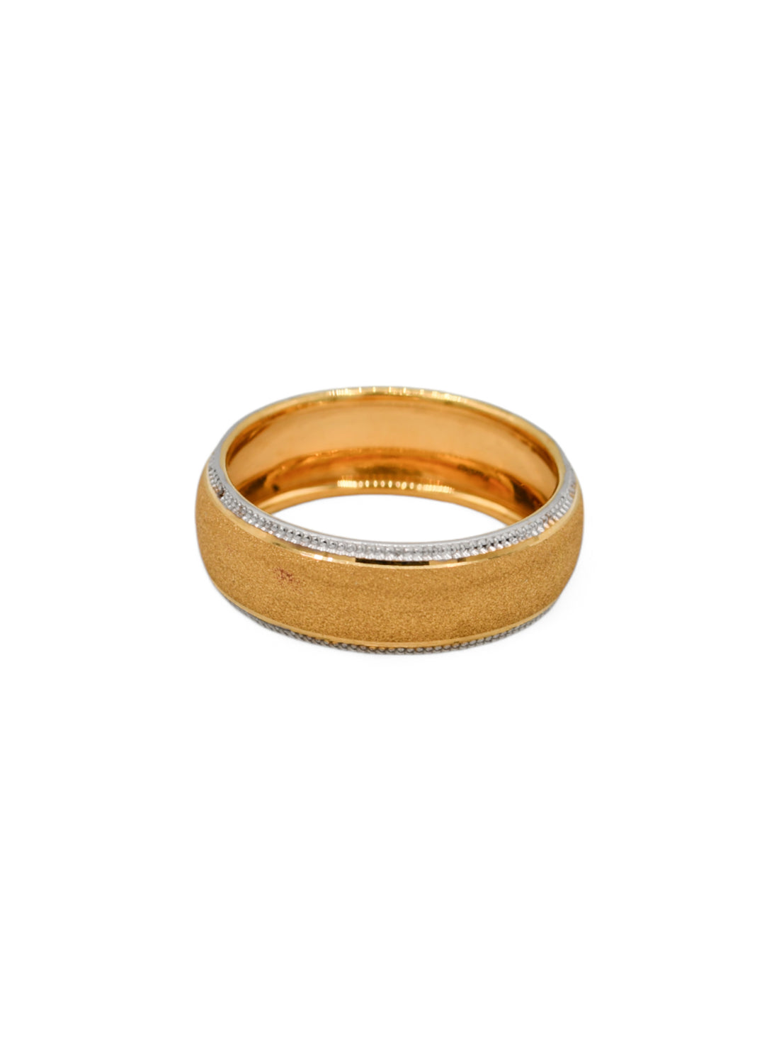 22ct Gold Two Tone Band Ring