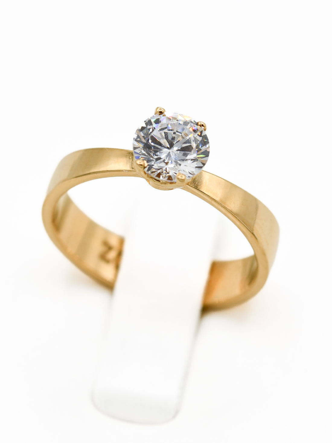 22ct Gold CZ Ladies Ring